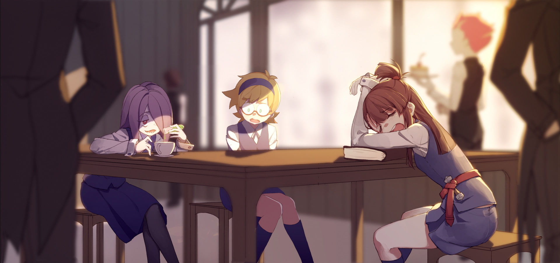 Anime, 1080P, Sucy Manbavaran, Lotte Yanson, Atsuko Kagari, Little Witch Academia, HD Wallpaper