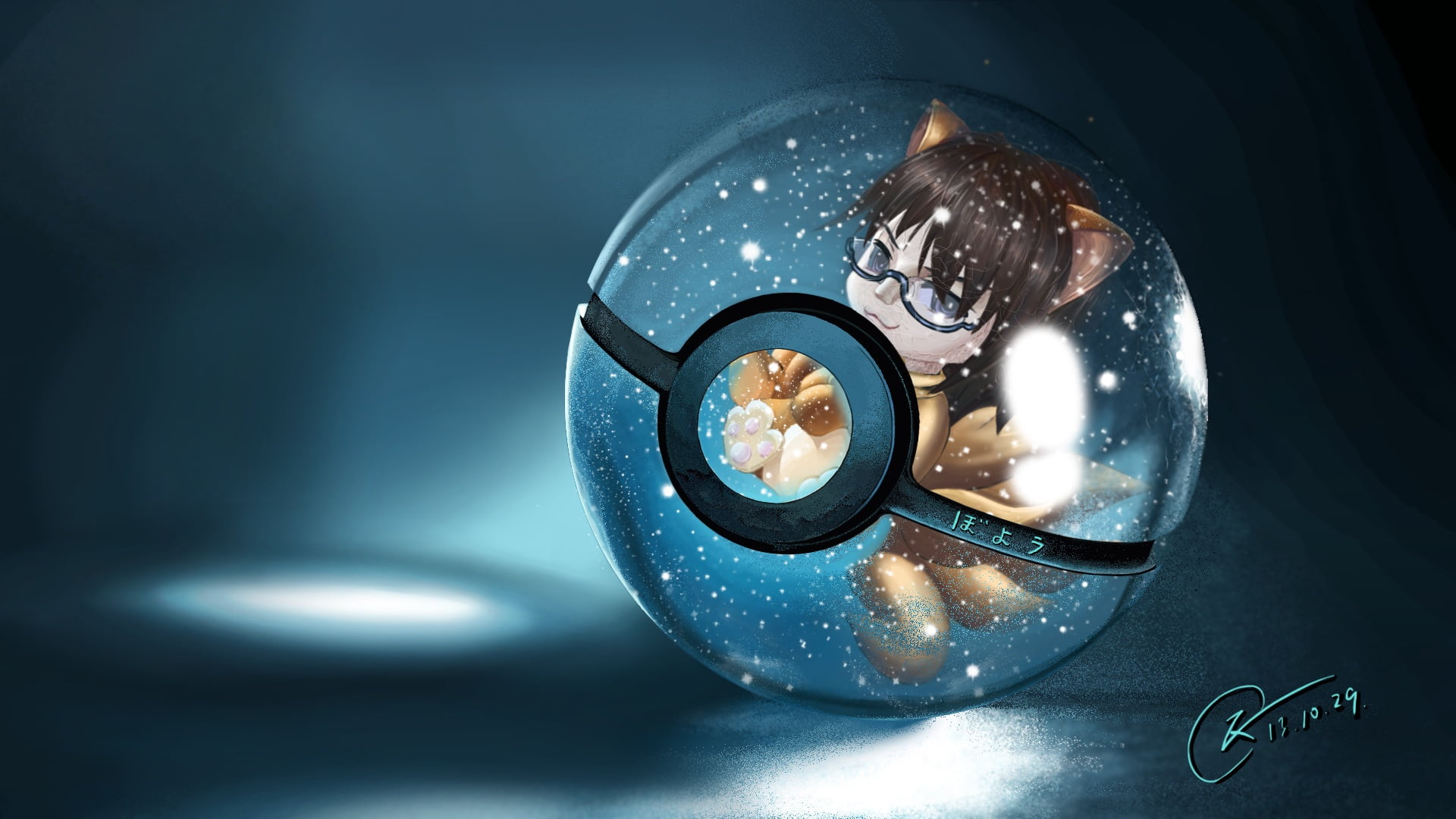 Pokeball, Anime, Crossover, Pokémon, 1080P, Fox, HD Wallpaper