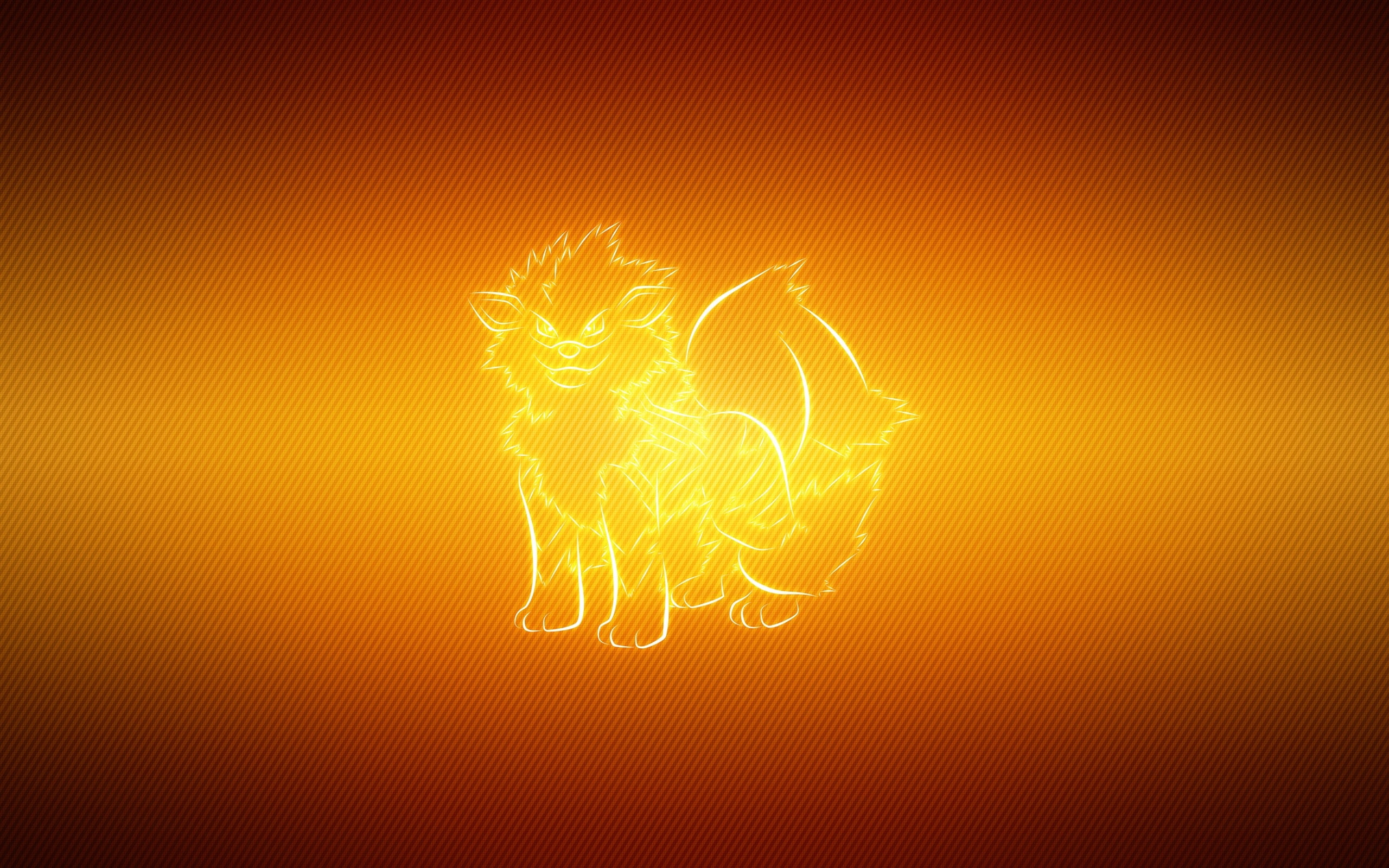 2K, arcanine, background, animal, pokemon, HD Wallpaper