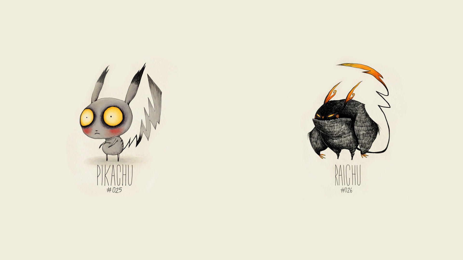 pikachu, pokemon, drawing, cartoon/comic, 1080P, hd, raichu, HD Wallpaper