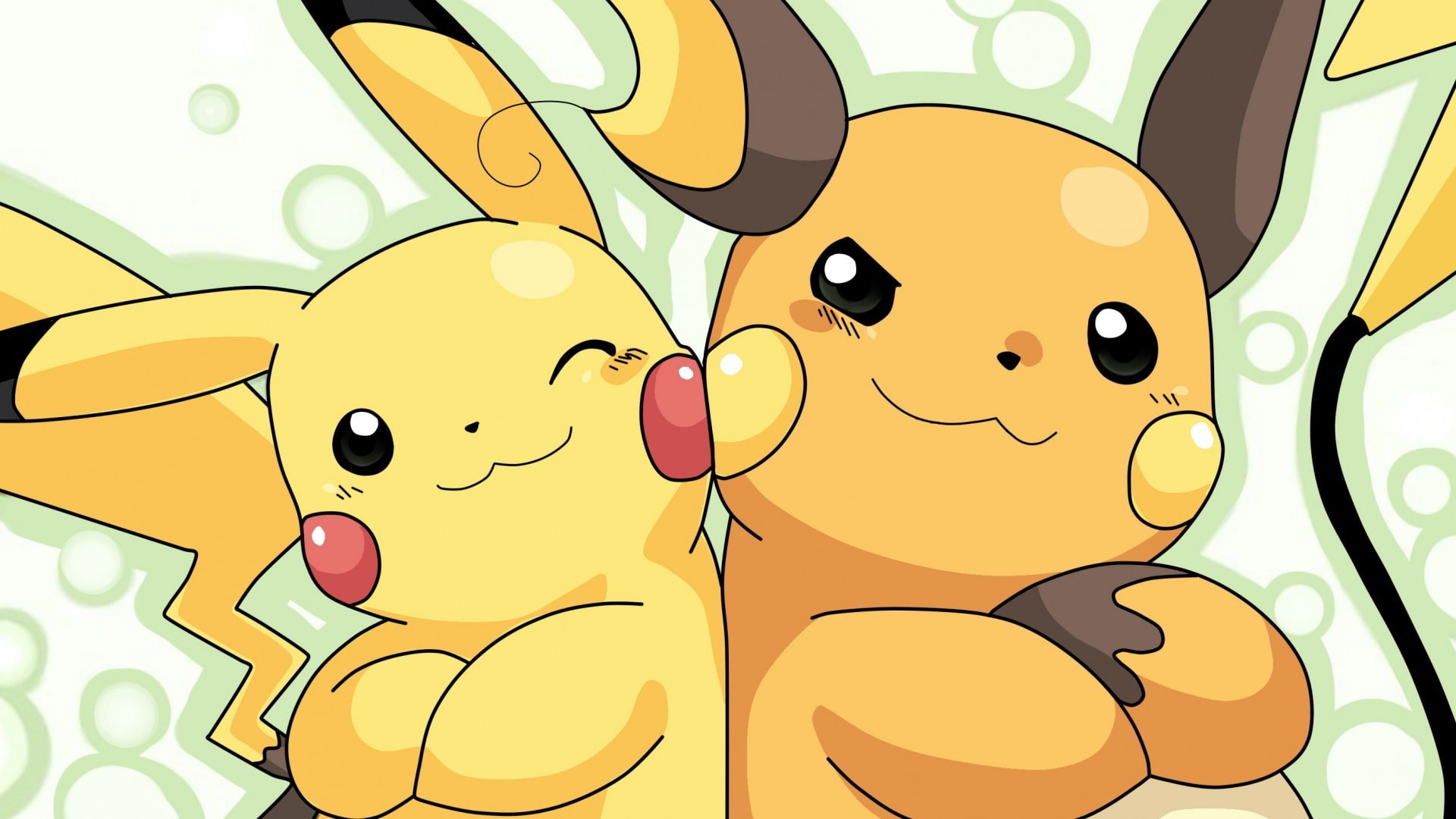 adult, cartoon, women, Pikachu, smiling, indoors, Raichu, 1080P, yellow, creativity, representation, people, mammal, close-up, art and craft, cheerful, HD Wallpaper