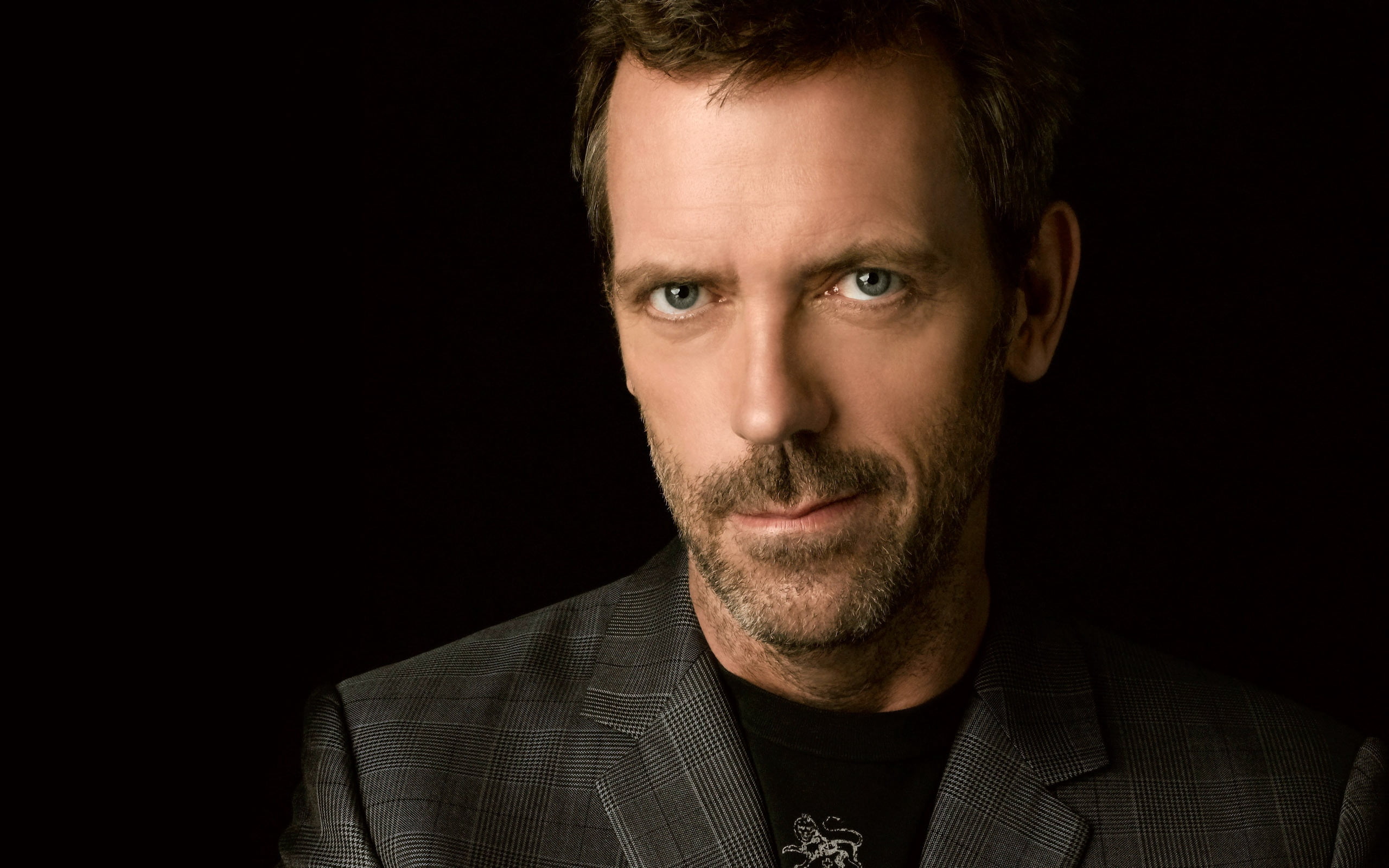 lifestyles, hugh, human Face, beard, businessman, elegance, close-up, beautiful, shirt, black Color, 2K, portrait, backgrounds, front view, stubble, one Man Only, HD Wallpaper