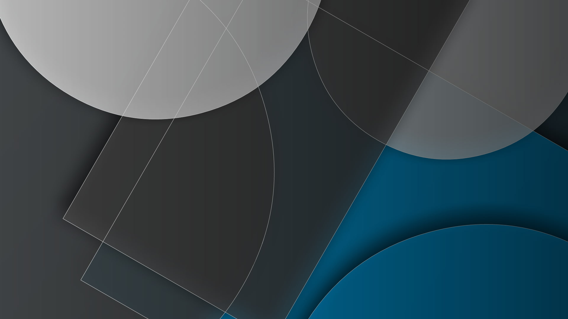 Tapet, gray, circle, 1080P, blue, white, geometry, HD Wallpaper