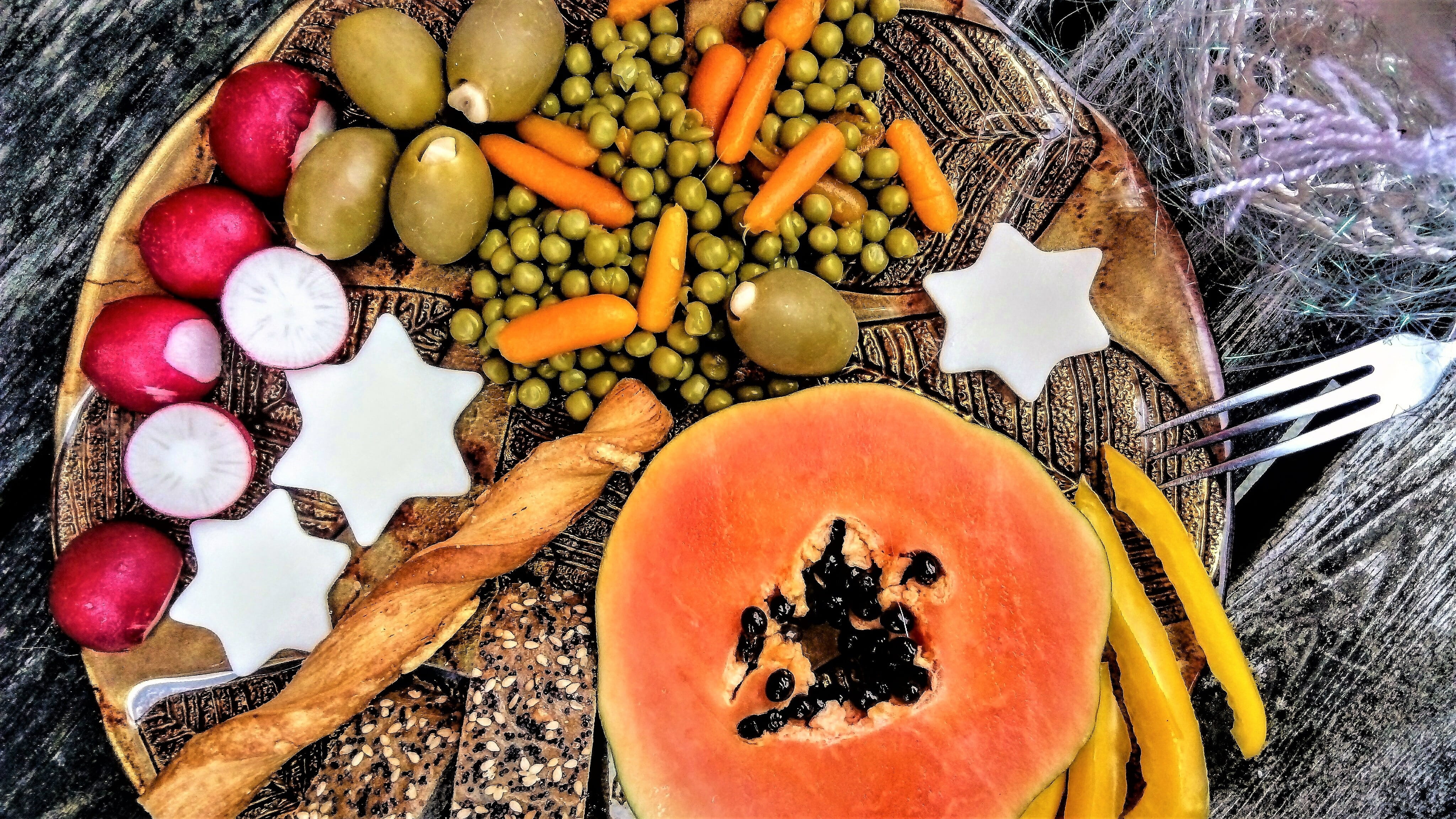 still life, colorful, food and drink, healthy eating, 4K, bio, plate, no people, oh, wellbeing, food, eating utensil, vegetables, choice, vitamins, high angle view, HD Wallpaper