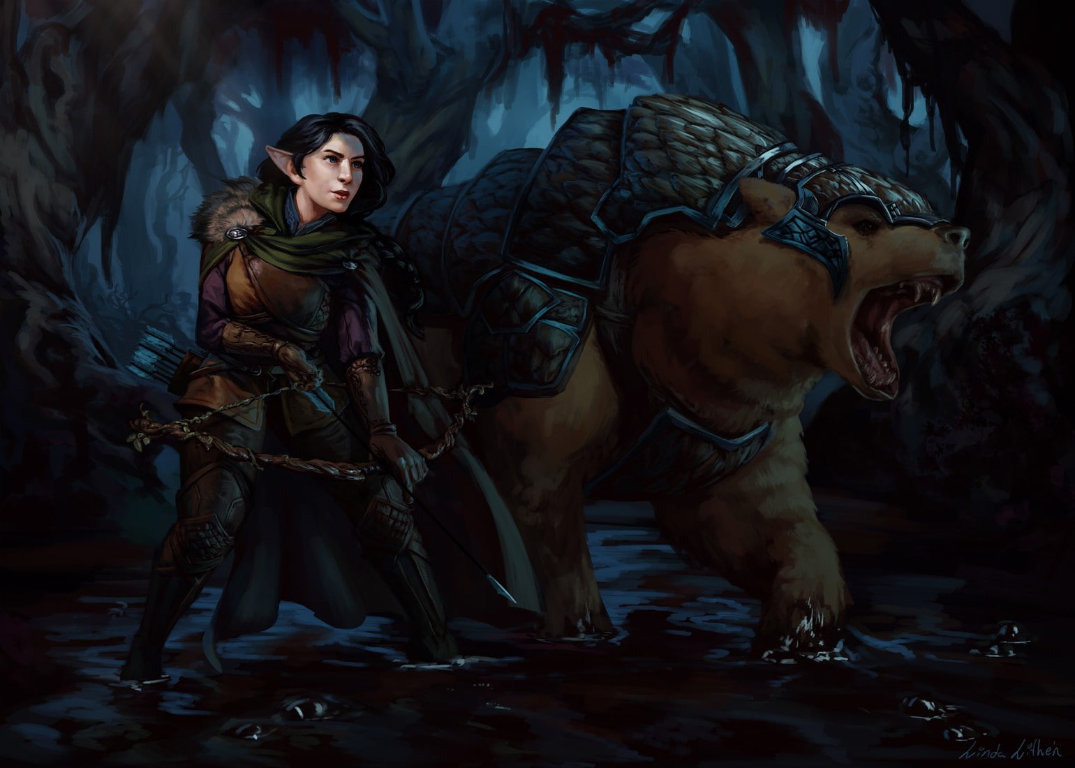 720P, Trinket, Laura Bailey, archer, Vexahlia, fantasy art, Critical Role, HD Wallpaper