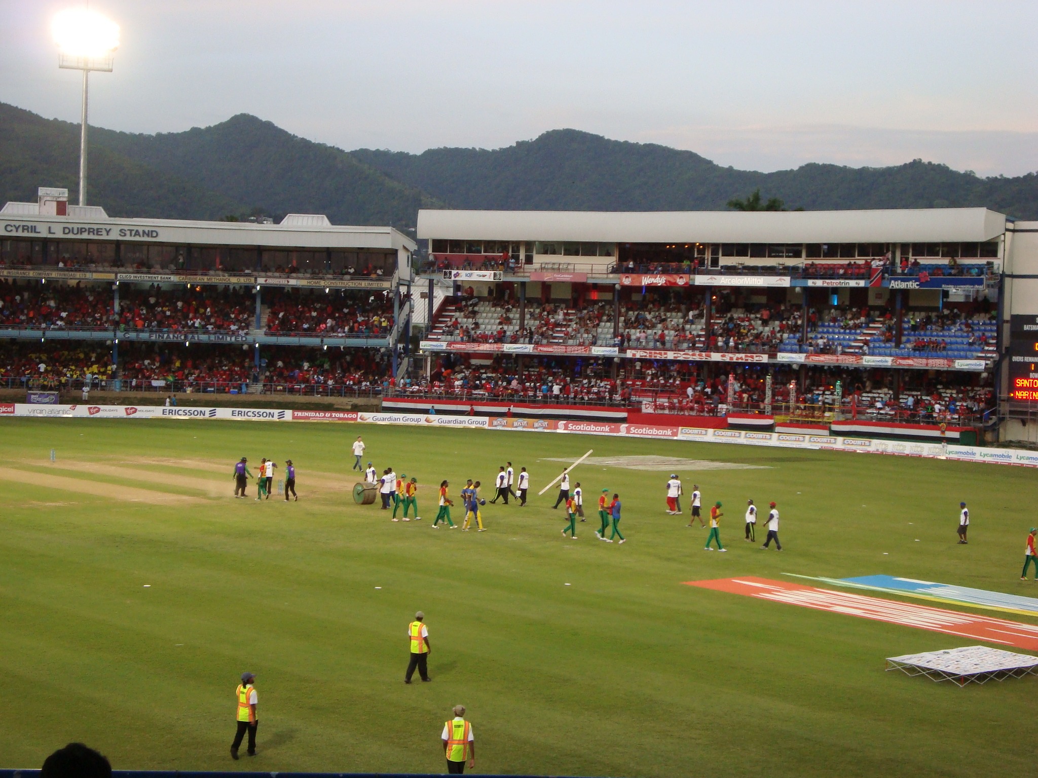 stadium, architecture, group of people, mountain, group, built structure, team, match, arena, spectator, walks, competition, playing, nature, trinidad, HD Wallpaper