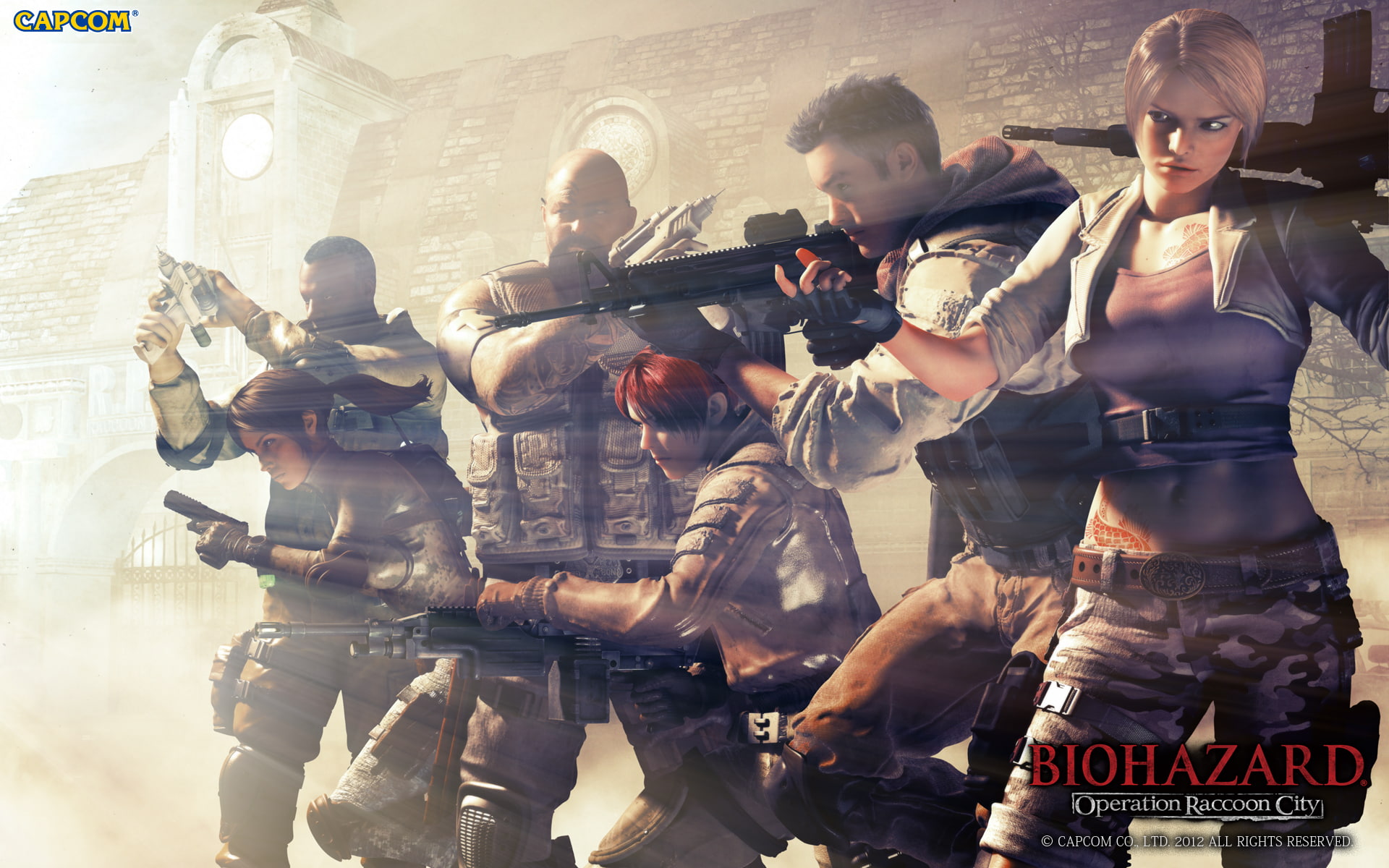 biohazard, city, operation, 1080P, raccoon, HD Wallpaper