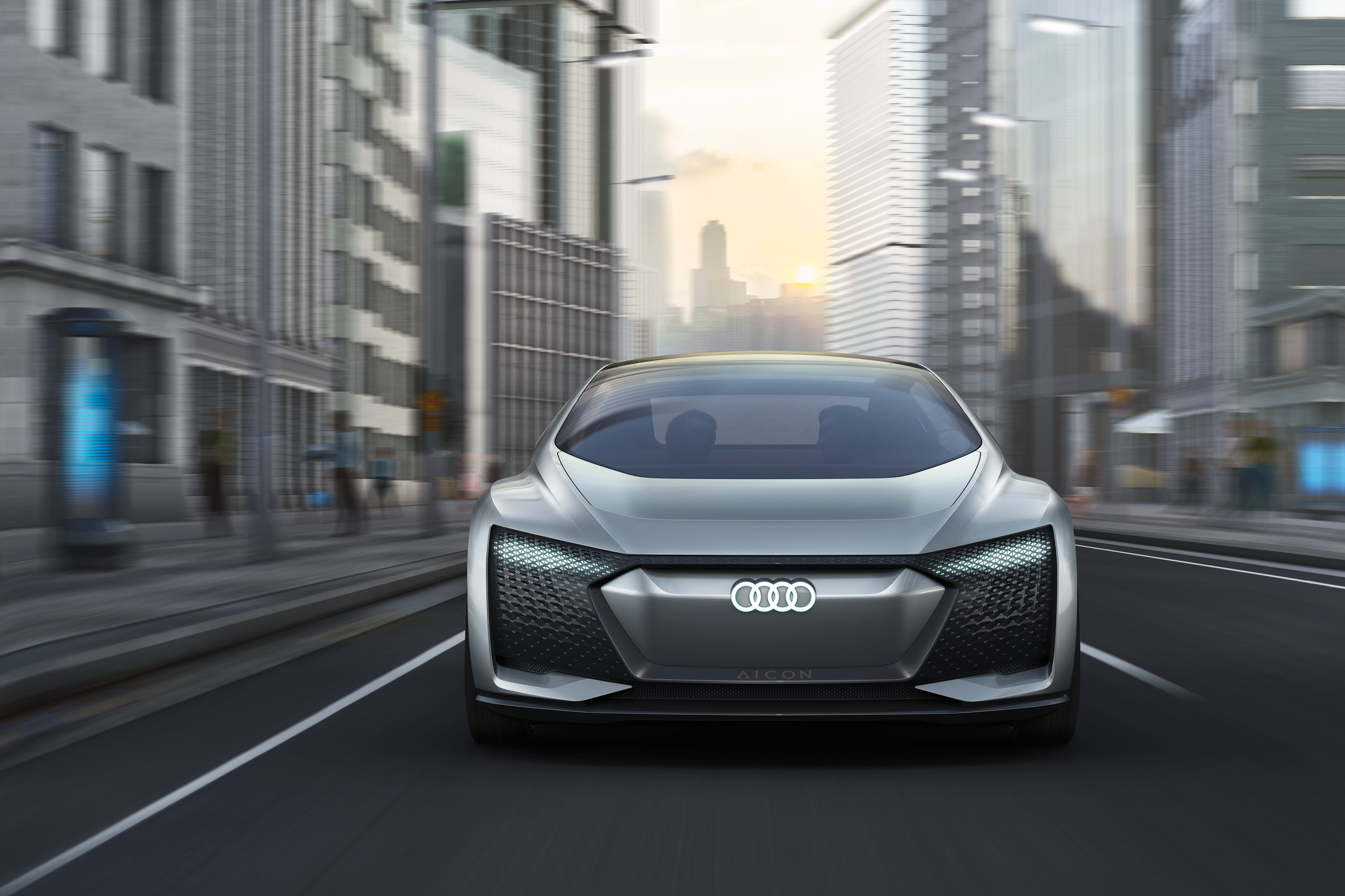 Frankfurt Motor Show, Audi Aicon, Autonomous, 2017, 4K, Self-driving cars, HD Wallpaper