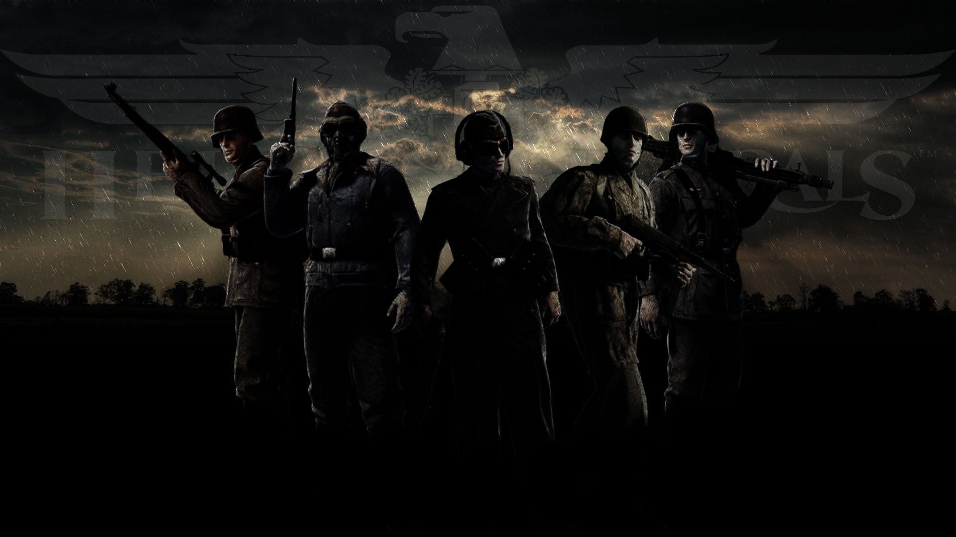 standing, aggression, gun, violence, government, group of people, military, full length, adult, armed forces, uniform, special forces, poster, security, HD Wallpaper