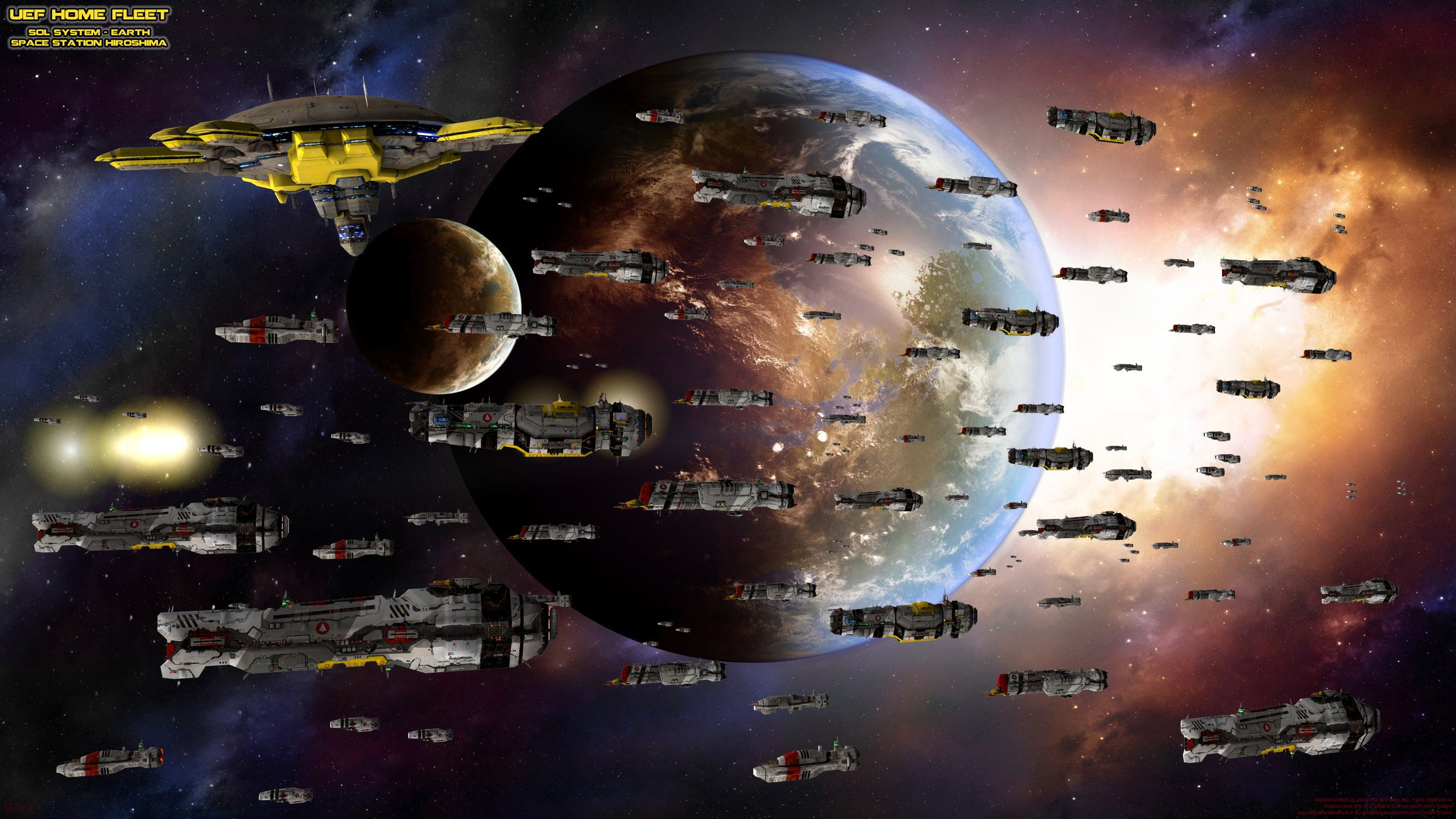 spaceship, simulation, sci fi, real time, 1080P, homeworld, 3 d, space, strategy, HD Wallpaper