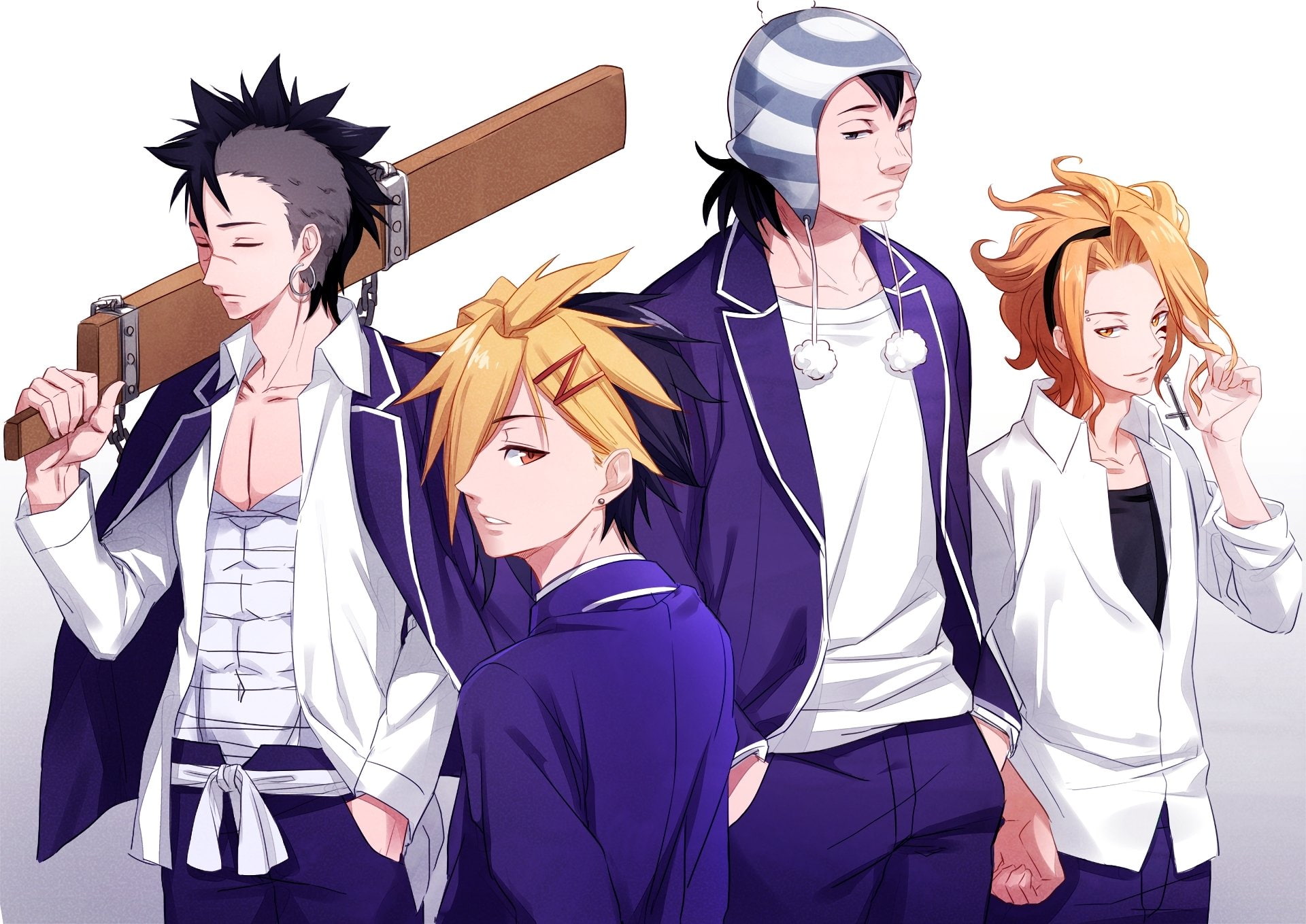 Food Wars: Shokugeki no Soma, Anime, 1080P, Elite Ten Council, HD Wallpaper