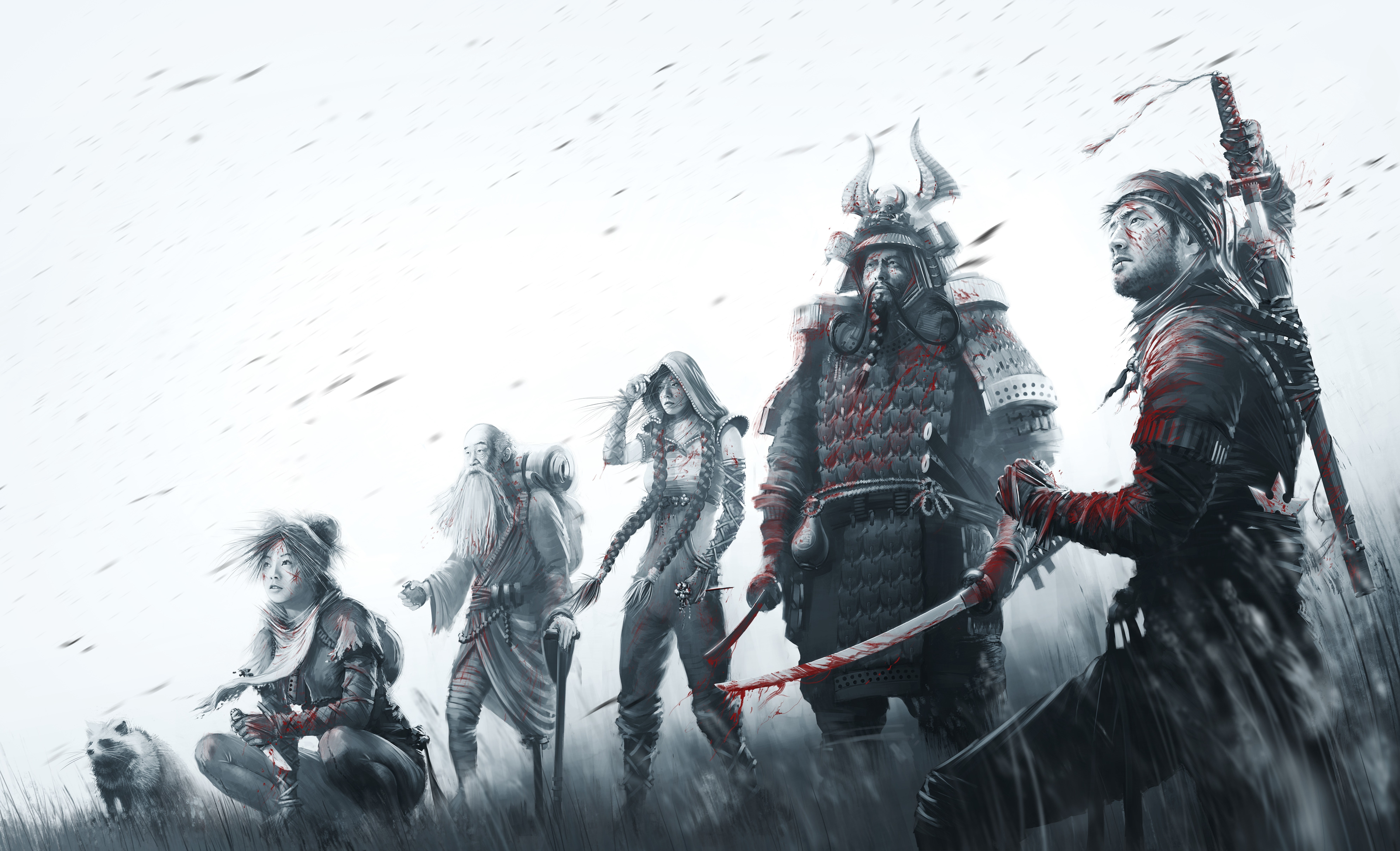 8K, day, sculpture, winter, shadow tactics blades of the shogun, frozen, art and craft, nature, cold temperature, creativity, architecture, snow, snowing, HD Wallpaper