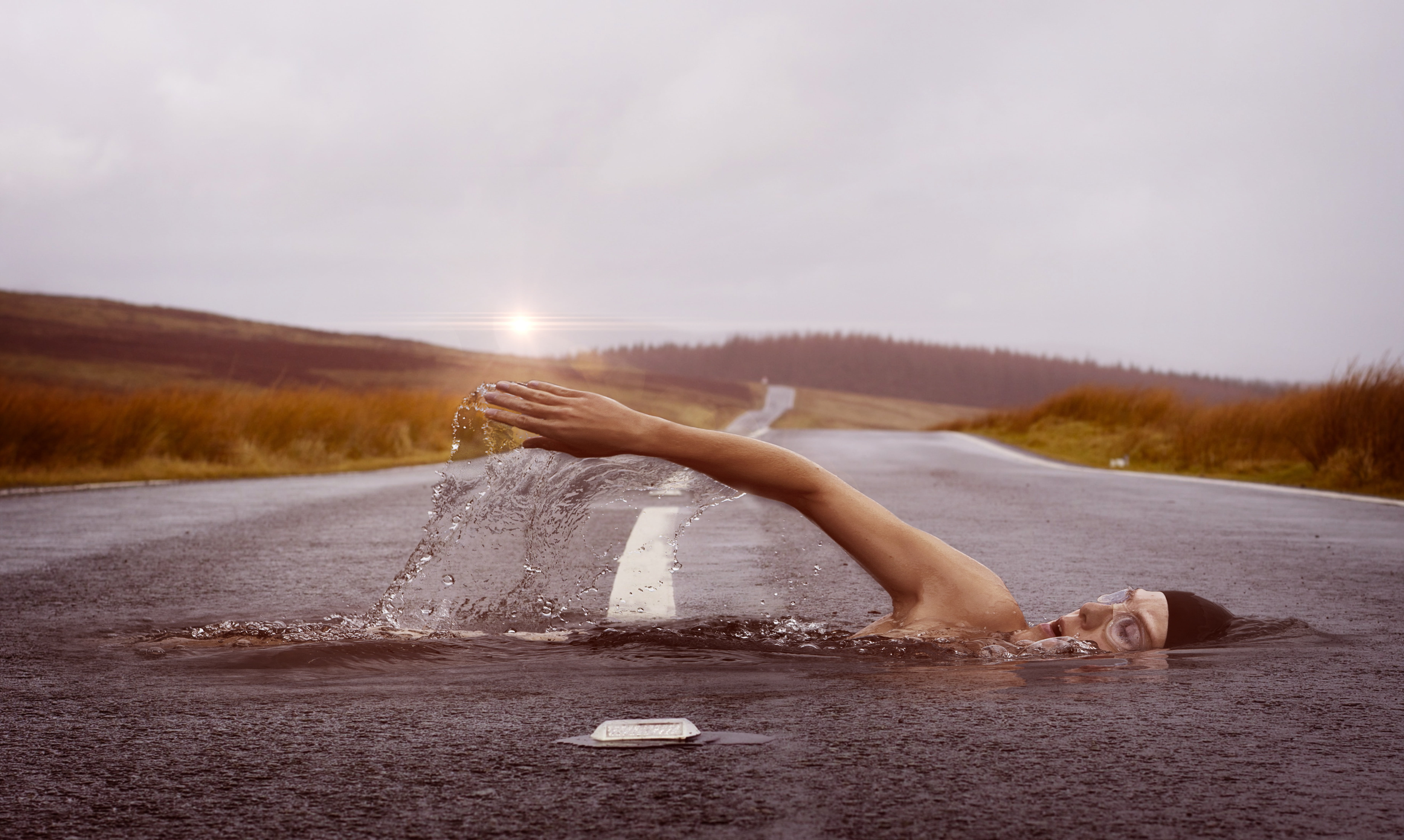 sun, exercising, day, afterglow, nature, 5K, asphalt, sky, motion, human limb, swimmer, land, sport, one Person, photo, lifestyles, leisure activity, hand, HD Wallpaper