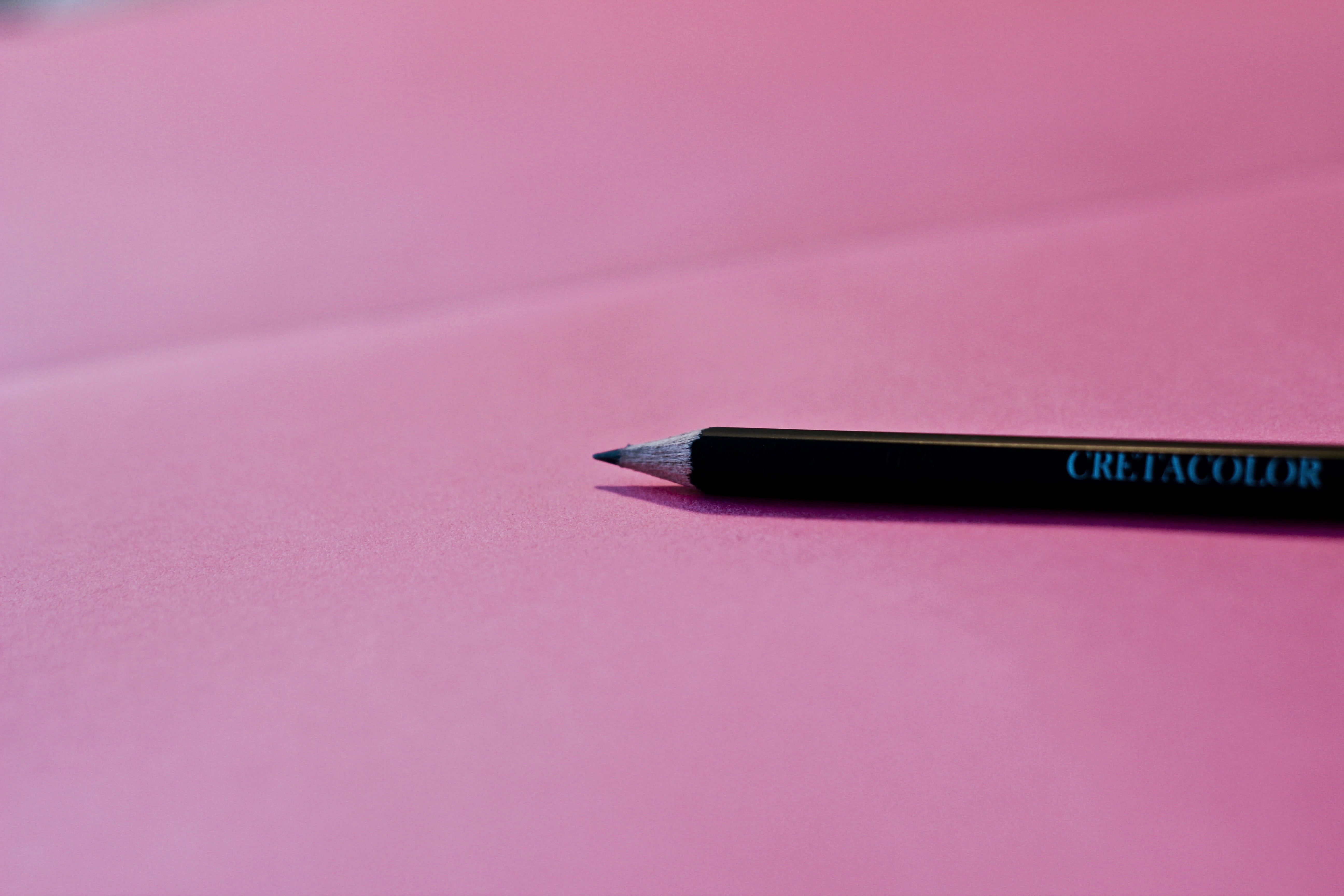 no people, pencil, pink, room, surface, wooden, simplicity, paper, creative, ink, single object, business, colored background, black color, close-up, fountain pen, HD Wallpaper