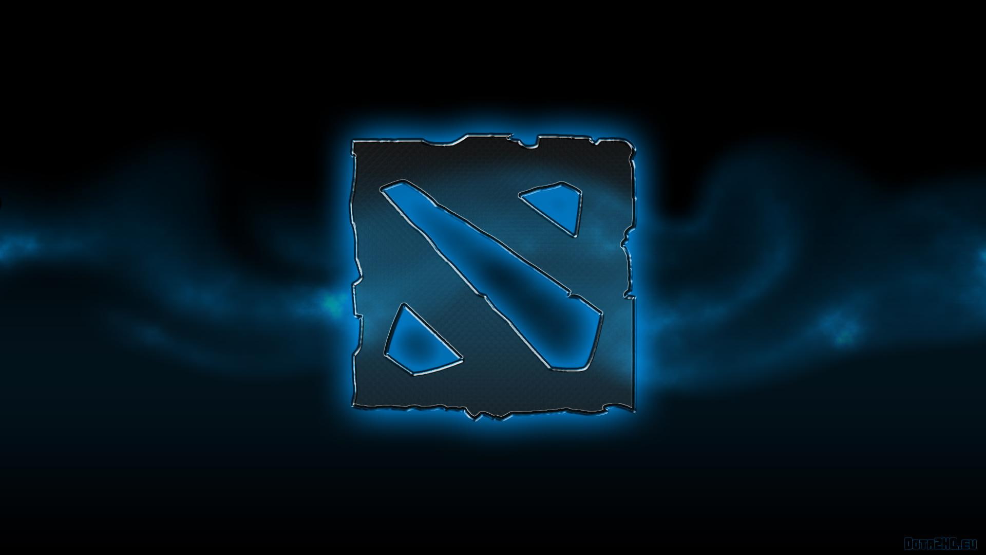1080P, logo, dota, art, dark, dota 2, HD Wallpaper