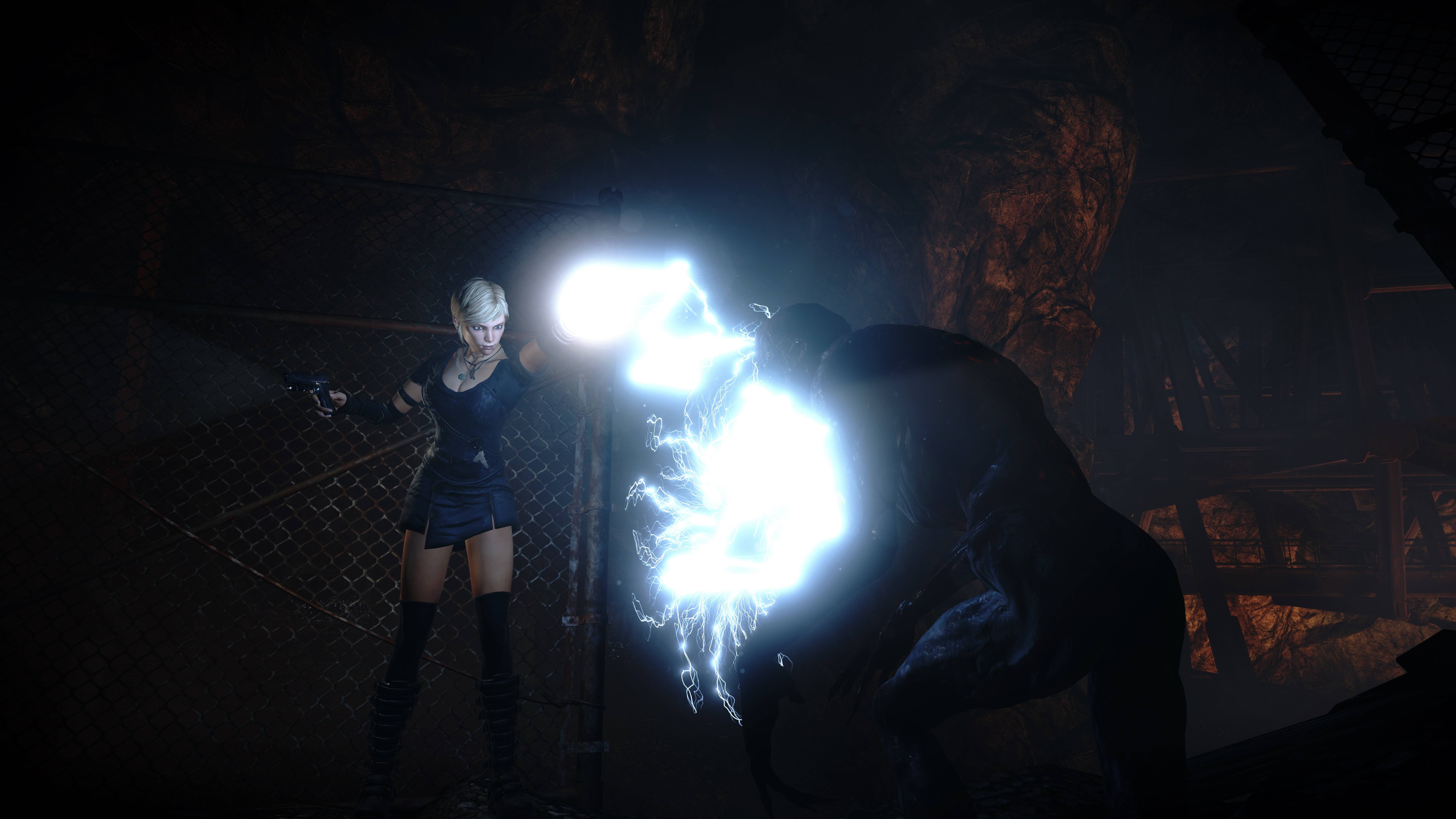 Emily Hartwood, Best Games 2015, screenshot, witch, Alone in the Dark: Illumination, priest, PC, lighting, game, survival horror, 8K, application, HD Wallpaper