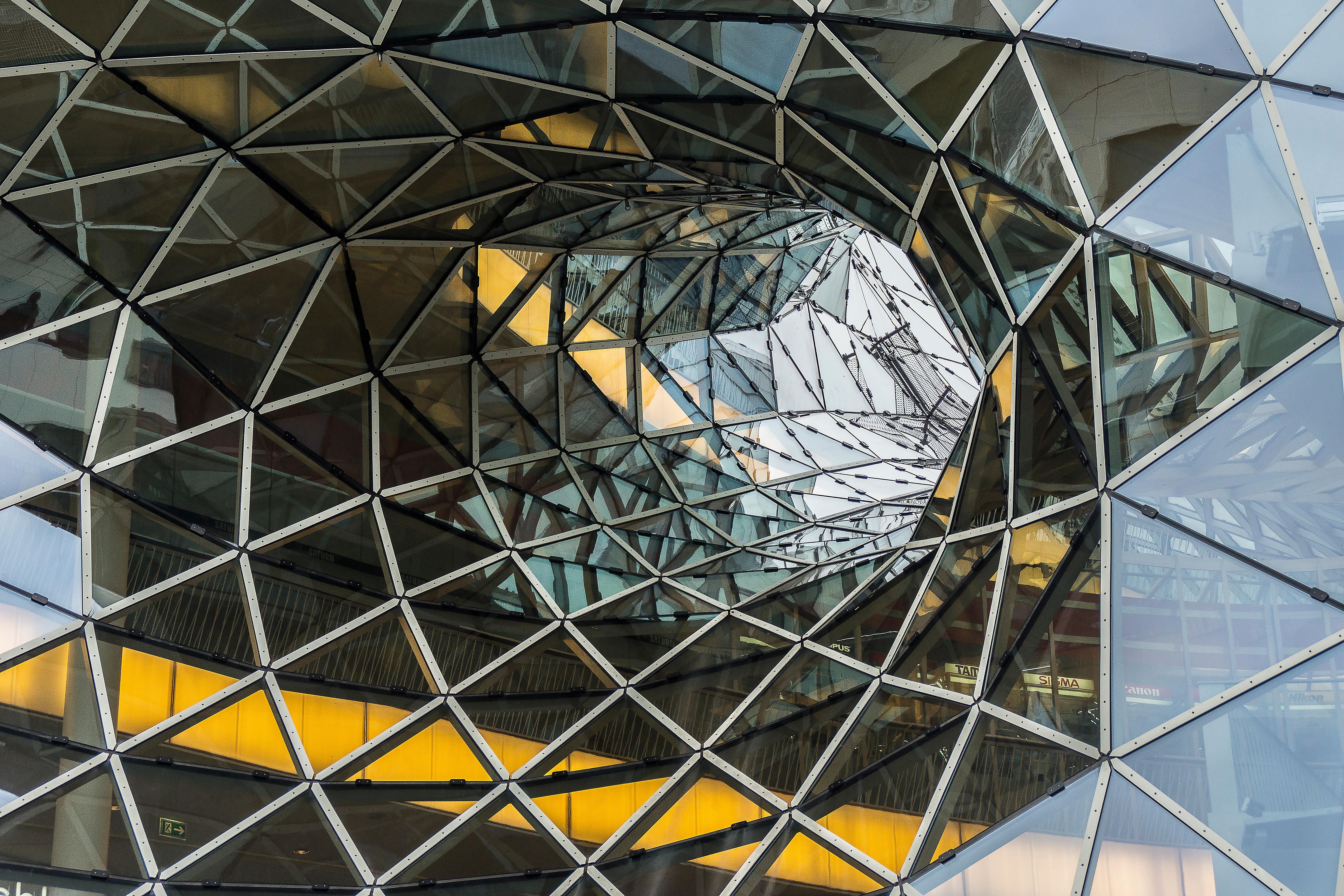 office building exterior, architecture, zeil, urban Scene, shape, outdoors, backgrounds, low angle view, building, glass, metal, built Structure, modern, HD Wallpaper
