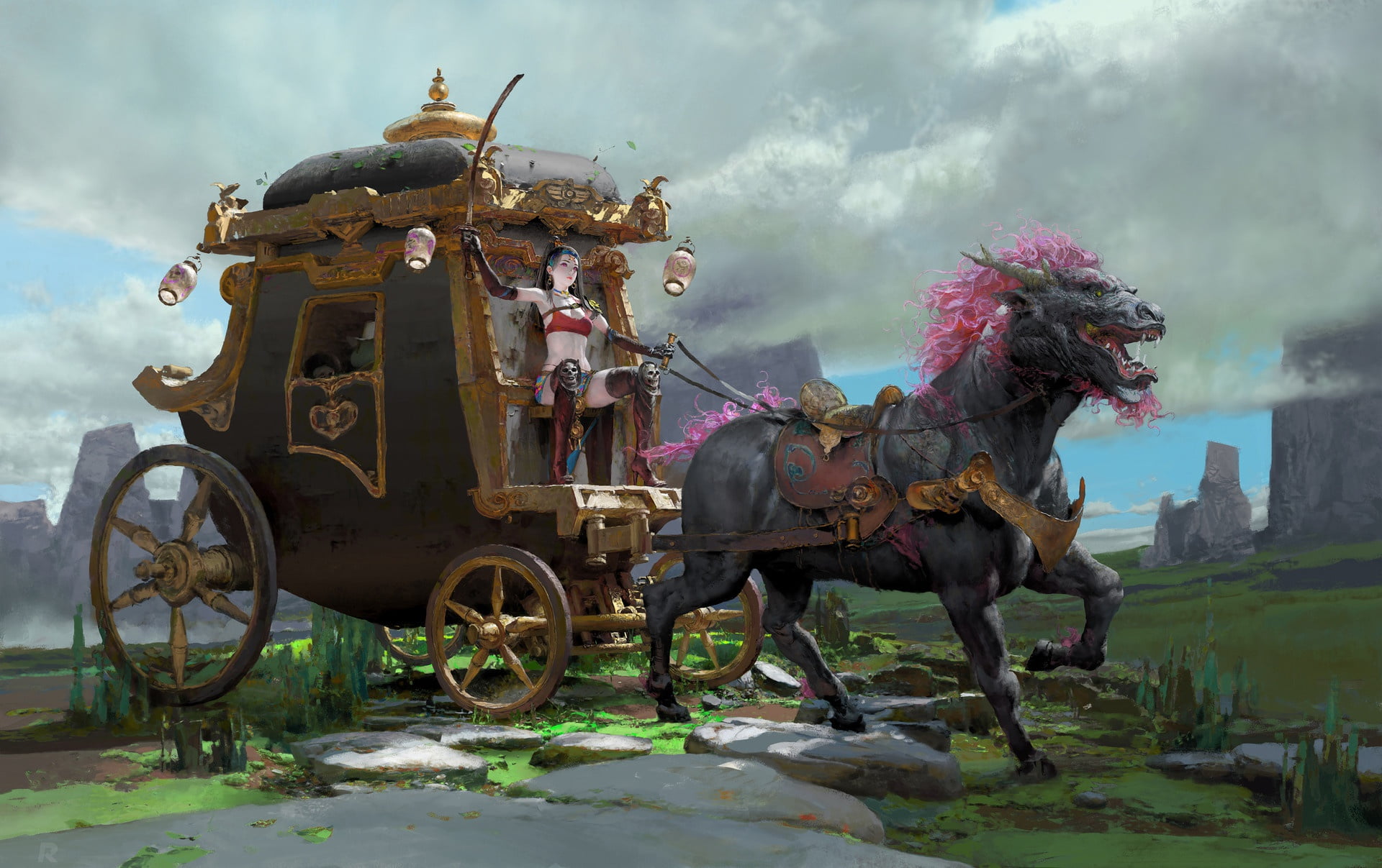 coach, workshop demo, Ruan Jia, art, fantasy, 1080P, HD Wallpaper