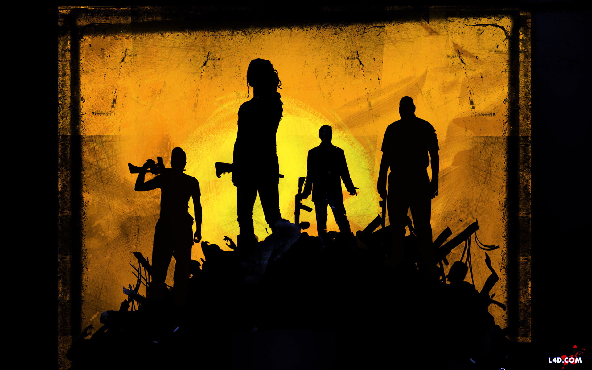 sculpture, yellow, orange color, left, male likeness, people, group of people, leisure activity, representation, 1080P, built structure, real people, poster, HD Wallpaper