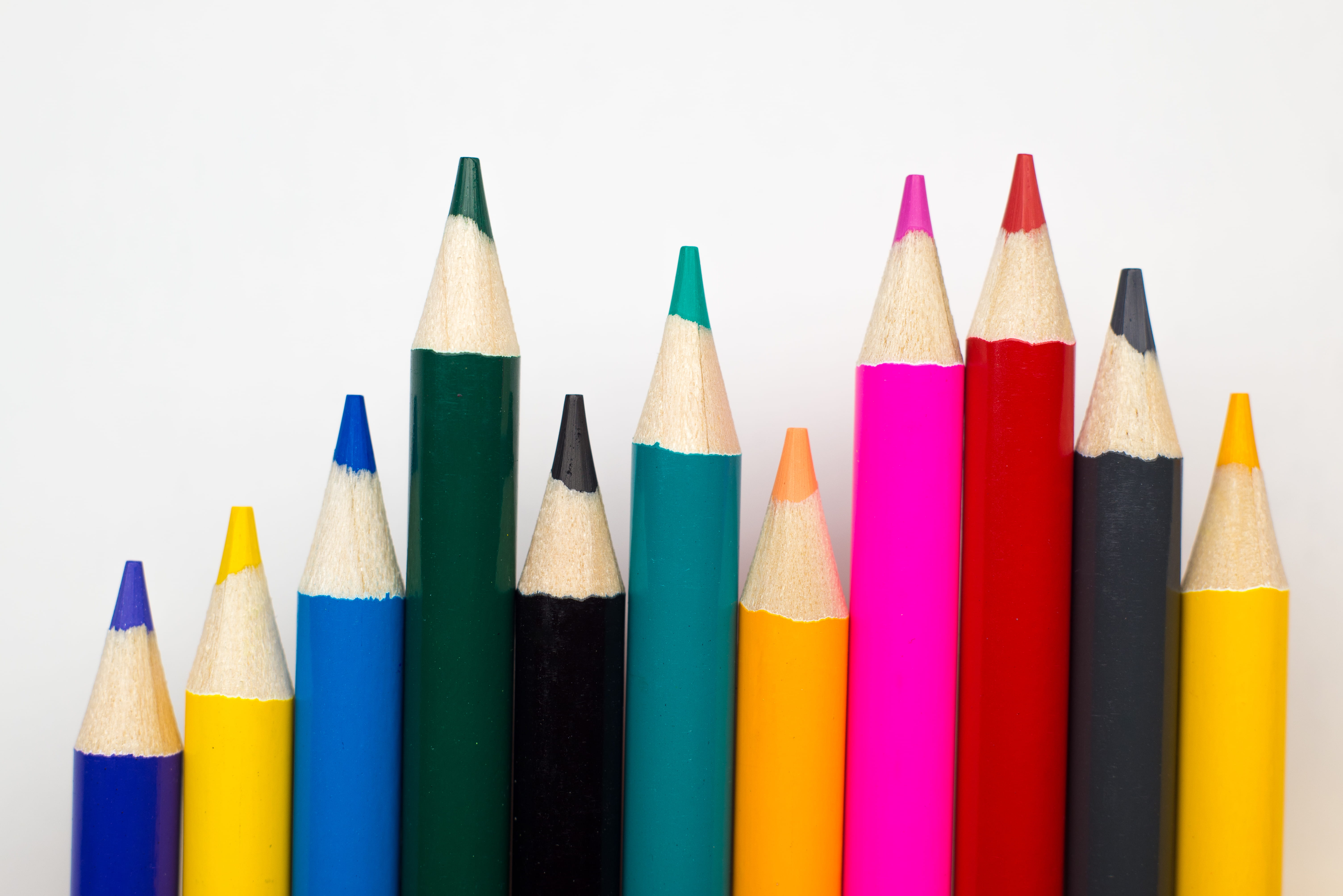 trend, art and craft equipment, crafts, school supplies, multi colored, pencil, choice, group of objects, indoors, education, histogram, writing instrument, HD Wallpaper
