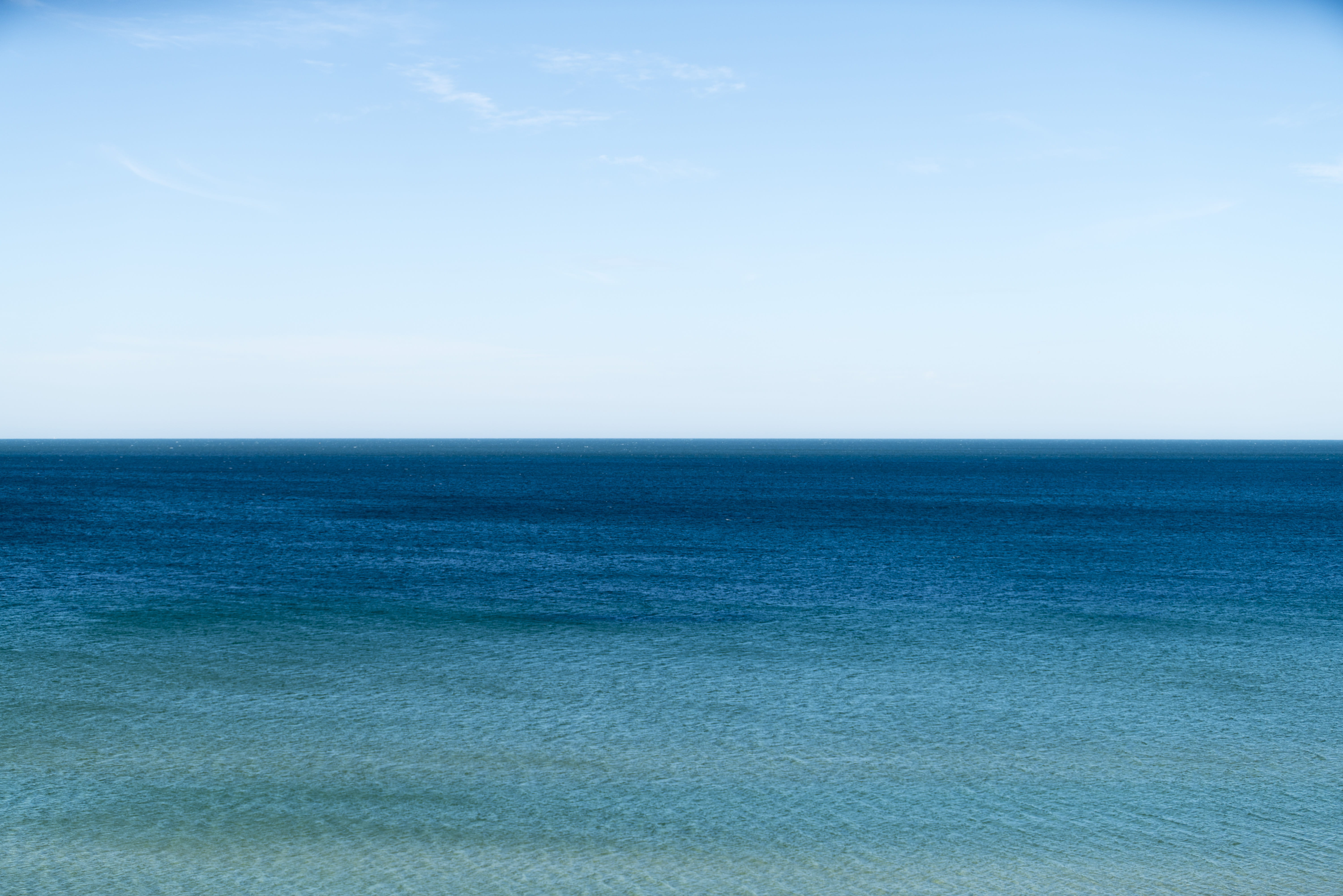 ocean, outdoors, horizon, waterfront, sea, sky, scenics - nature, water, idyllic, copy space, bay, melbourne, horison, 5K, tranquil scene, clear sky, no people, HD Wallpaper
