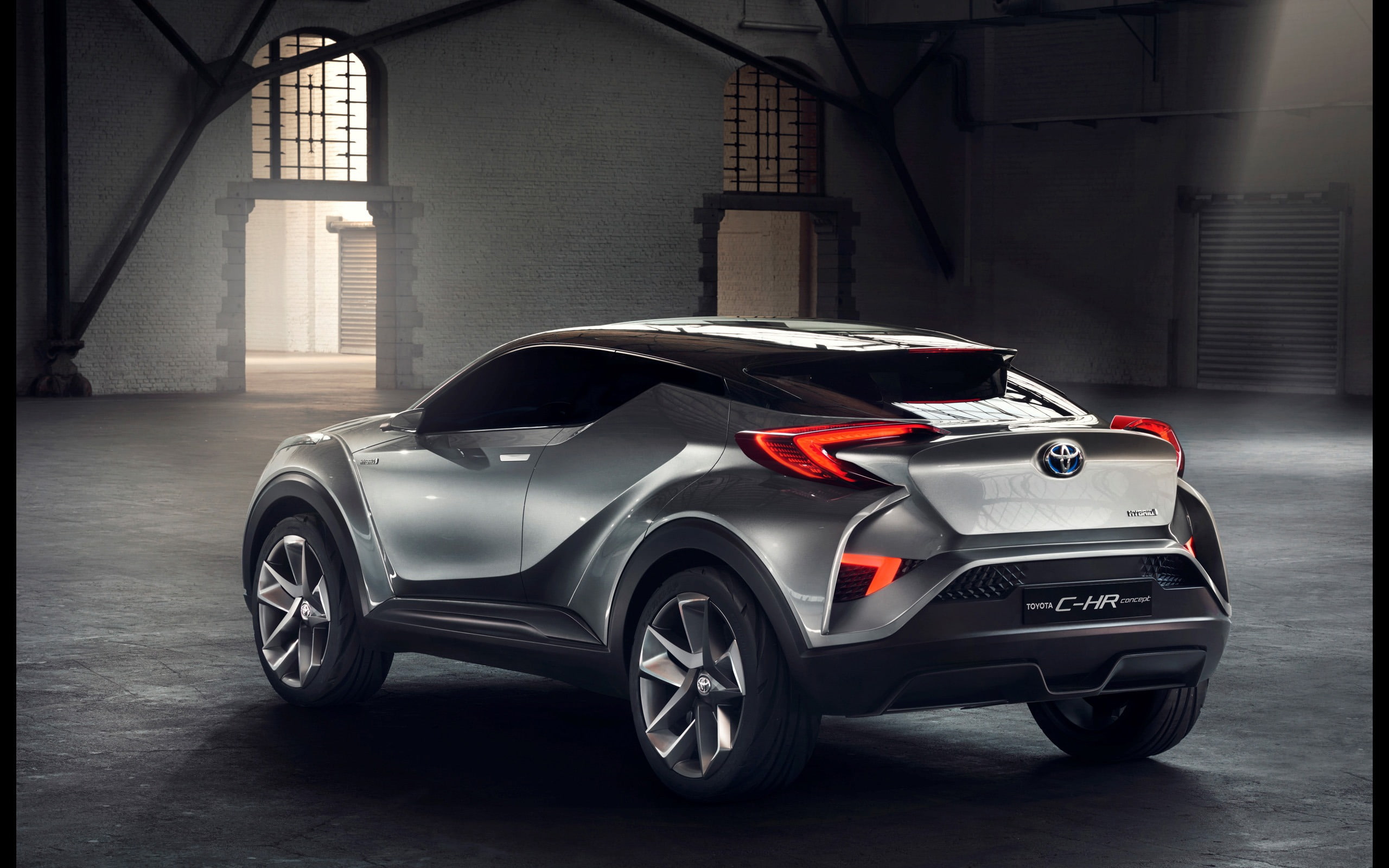 2K, transportation, red, concept, toyota, no people, building exterior, c, motion, garage, architecture, hd, luxury, professional sport, sport, HD Wallpaper