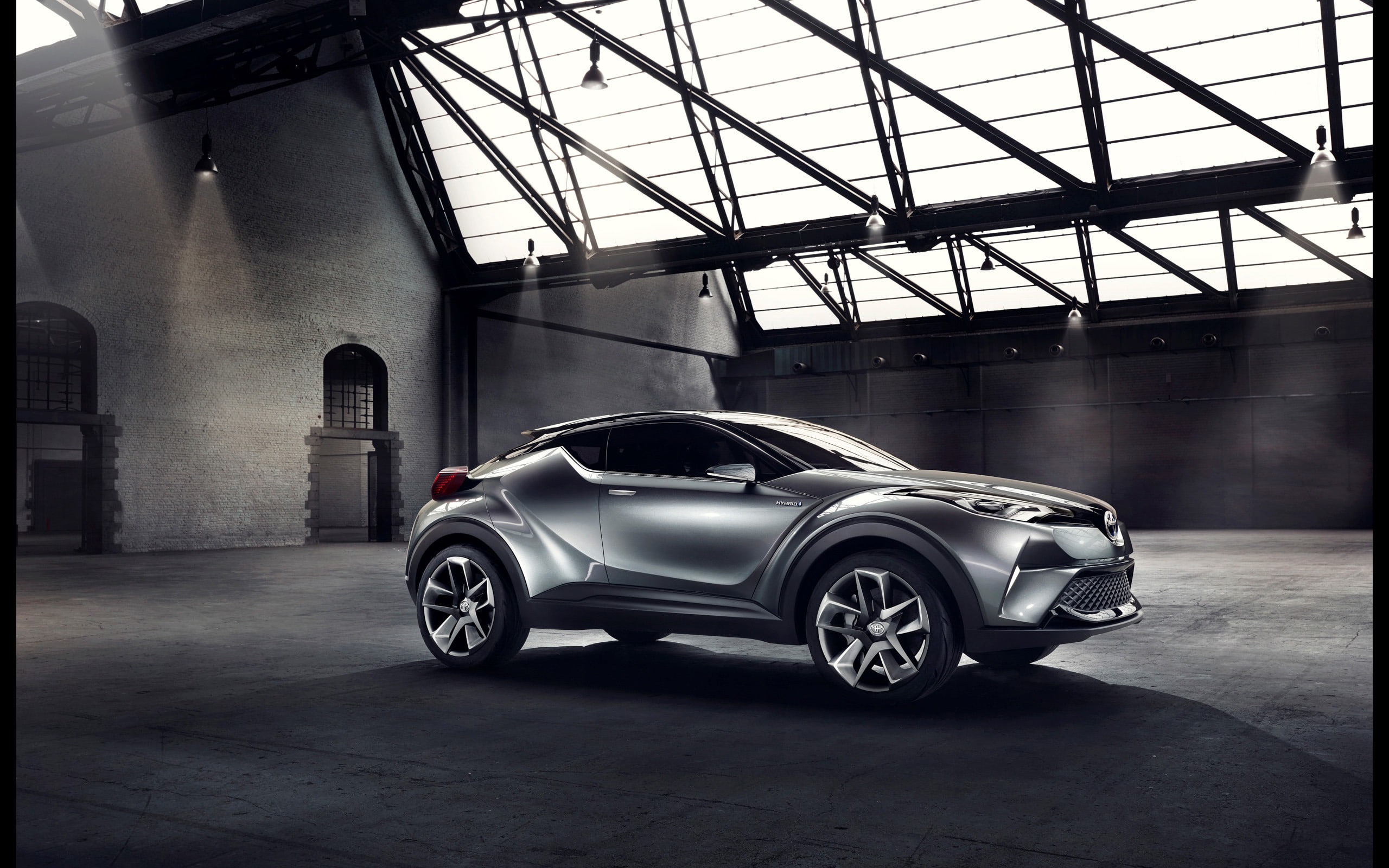 toyota, land vehicle, indoors, no people, 2K, day, car, concept, luxury, c, motor vehicle, garage, city, hd, mode of transportation, built structure, HD Wallpaper