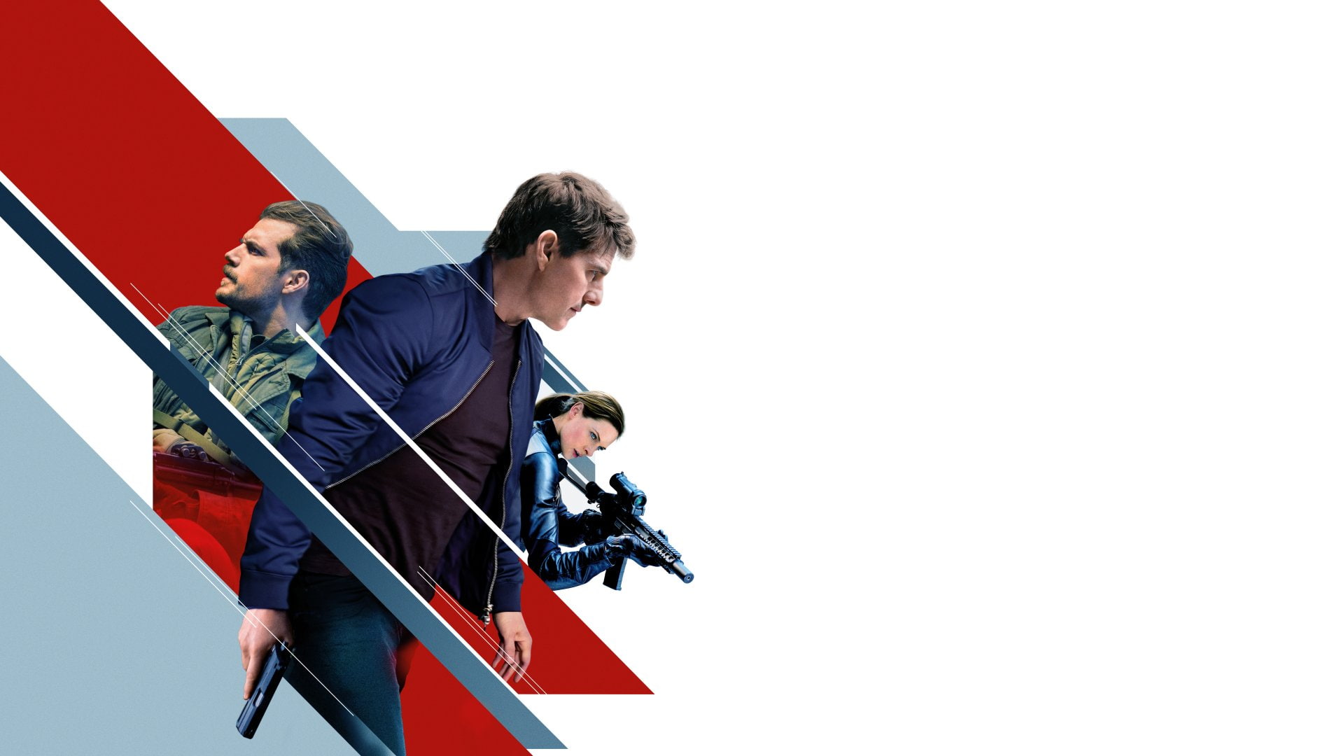 Ethan Hunt, Henry Cavill, Ilsa Faust, Mission: Impossible - Fallout, August Walker, Tom Cruise, Gun, 1080P, Movie, Mission: Impossible, Rebecca Ferguson, HD Wallpaper