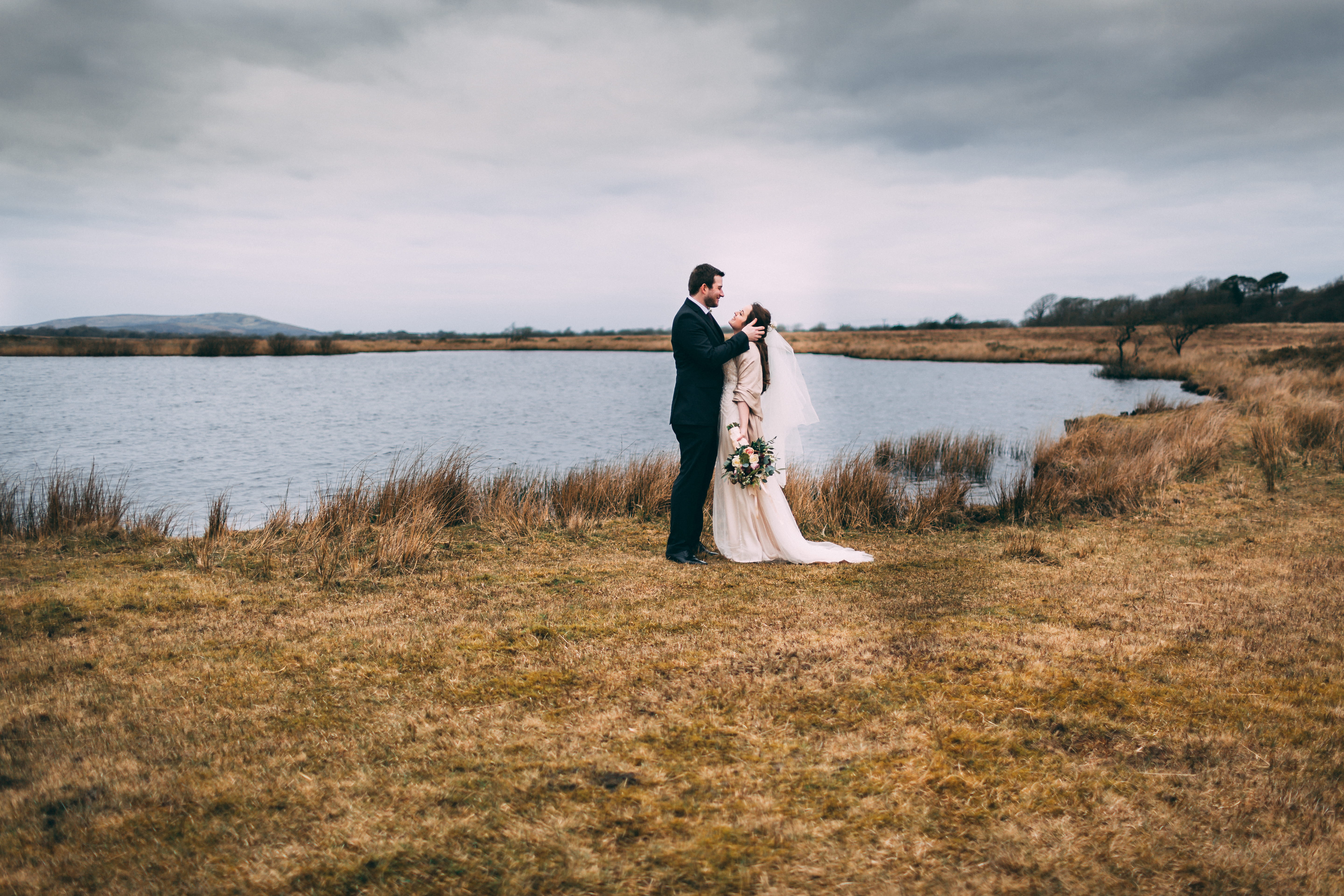 bridegroom, 5K, groom, woman, kiss, wedding dress, couple, marriage, wedding, body, adult, plant, married, water, real people, love, join, brown, man, HD Wallpaper
