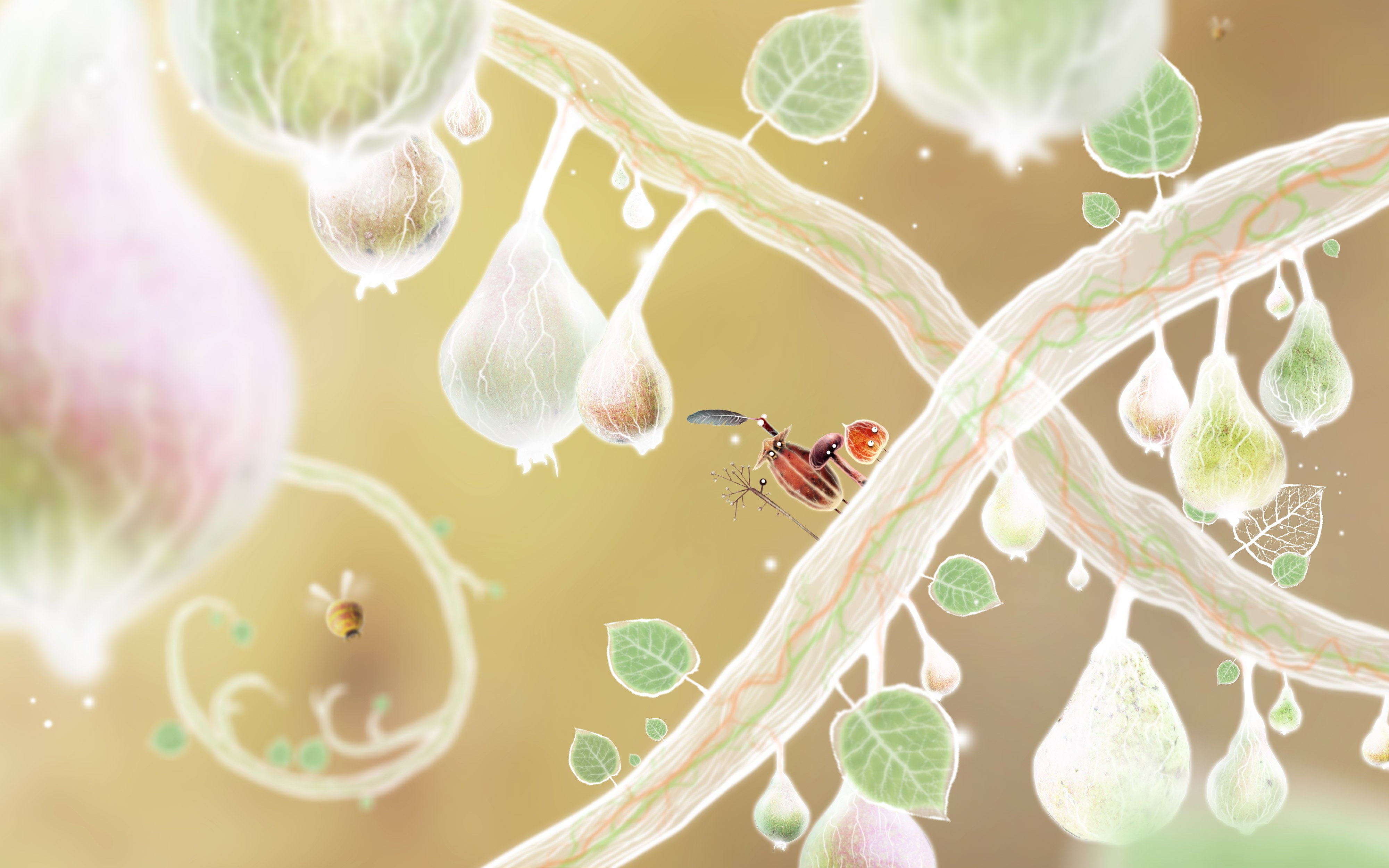 adventure, graphic, botanicula, family, fantasy, 4K, point and click, bokeh, HD Wallpaper