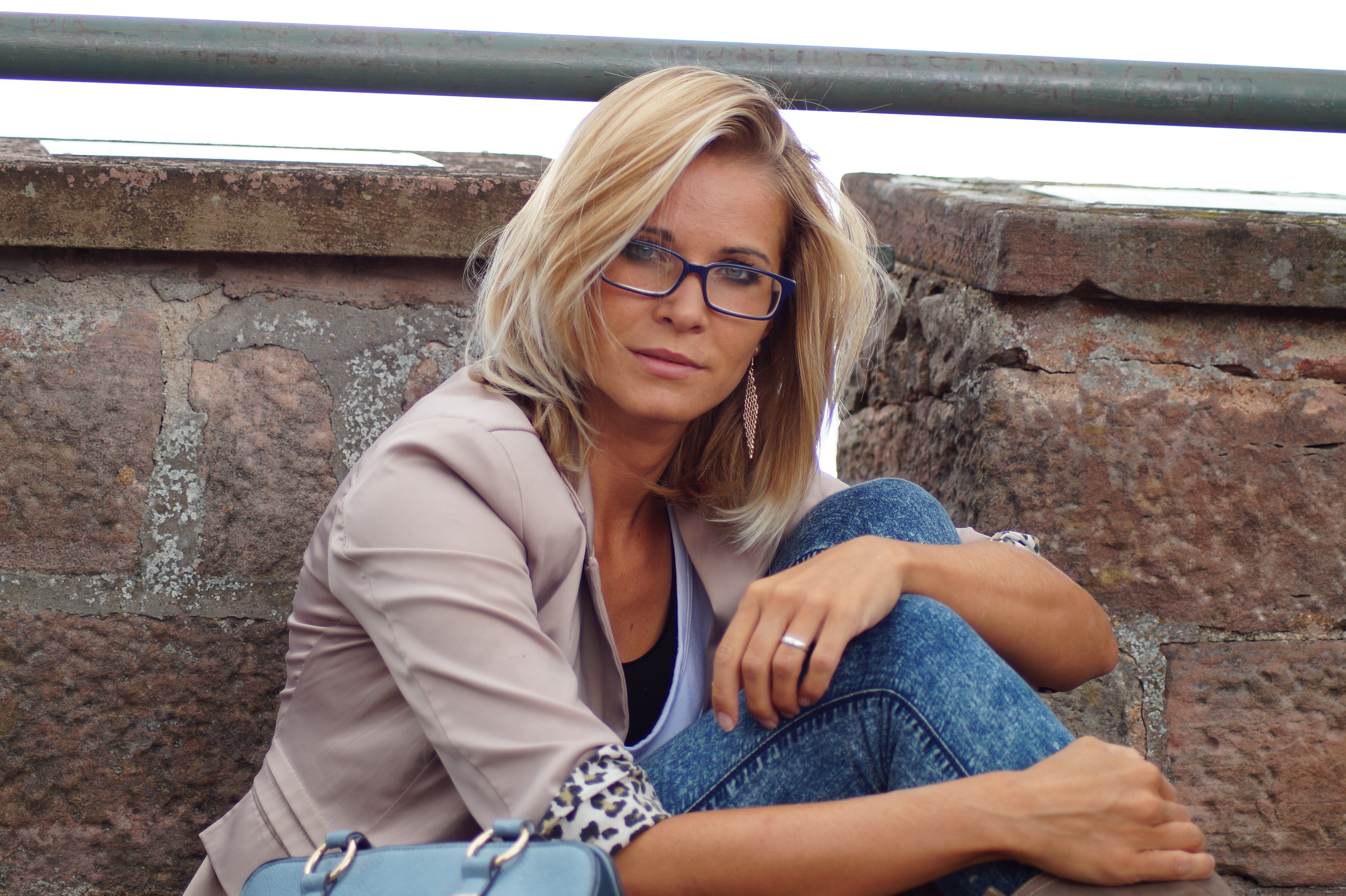 beauty, looking, outdoors, young Adult, portrait, eyeglasses, thinking, beautiful woman, casual Clothing, adult, leisure activity, beige, women, front, HD Wallpaper