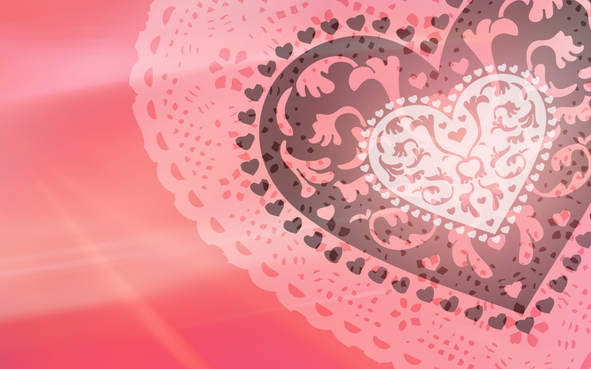 shape, 1080P, decor, ornate, equipment, abstraction, industry, day, heart Shape, gear, colored background, pink, symbol, design, pink Color, indoors, shaped, HD Wallpaper