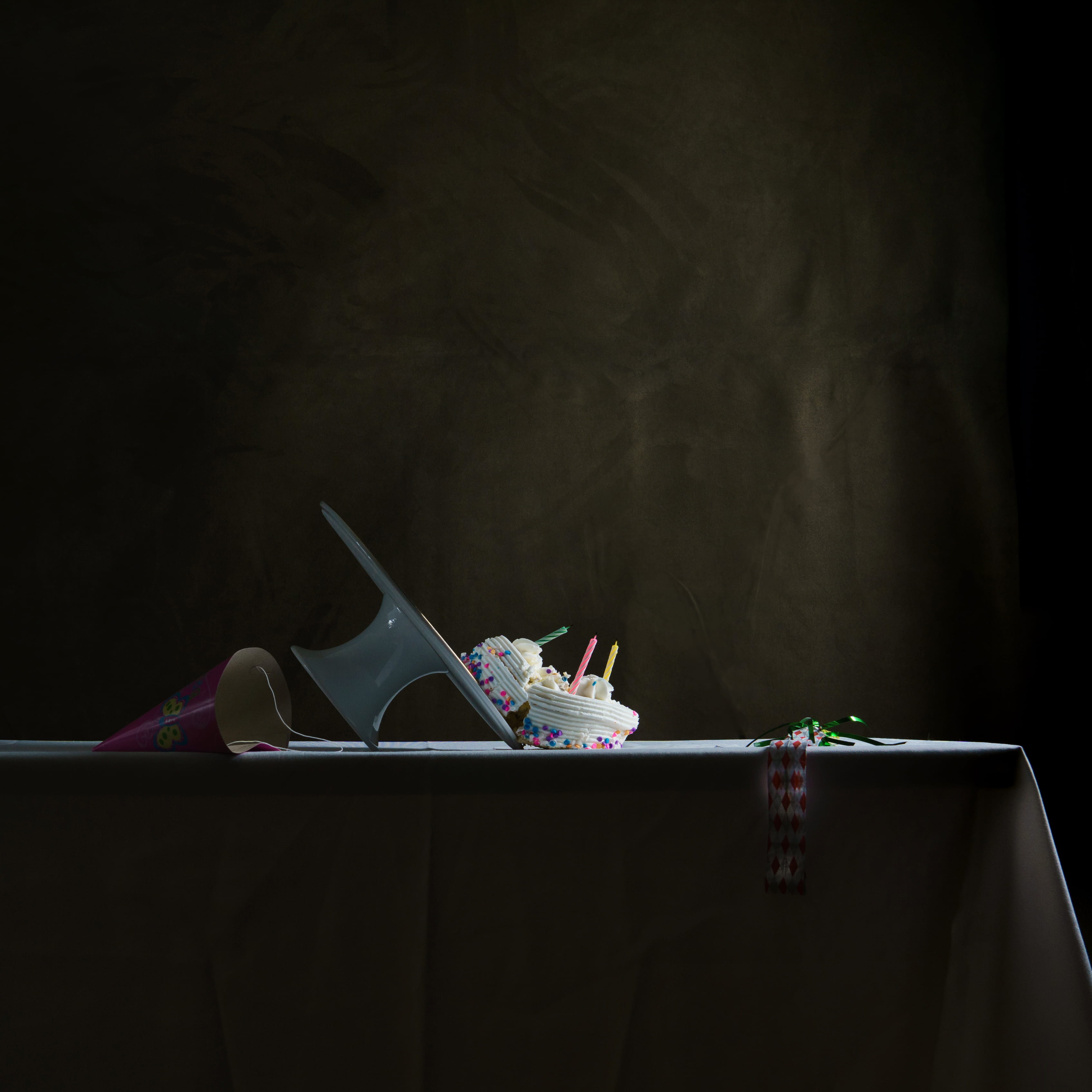 sugar, table, wood - material, candles, absence, cakes, art and craft, dark, moody, still life, representation, household equipment, creativity, low-carb, Phone HD Wallpaper