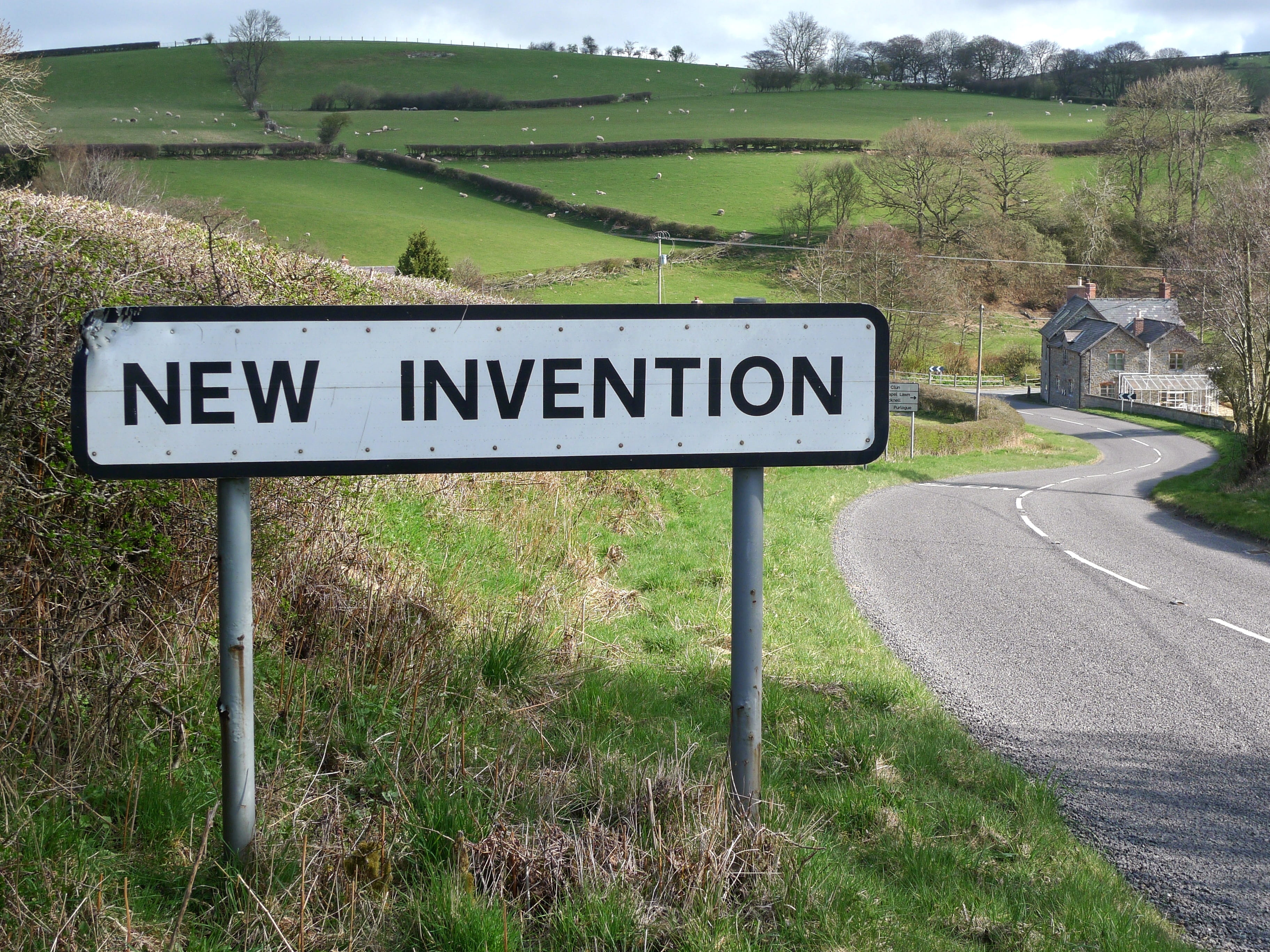 environment, New, Innovation, rural Scene, information sign, landscape, land, Idea, road Sign, communication, Invention, sign, roadsign, plant, invention, HD Wallpaper