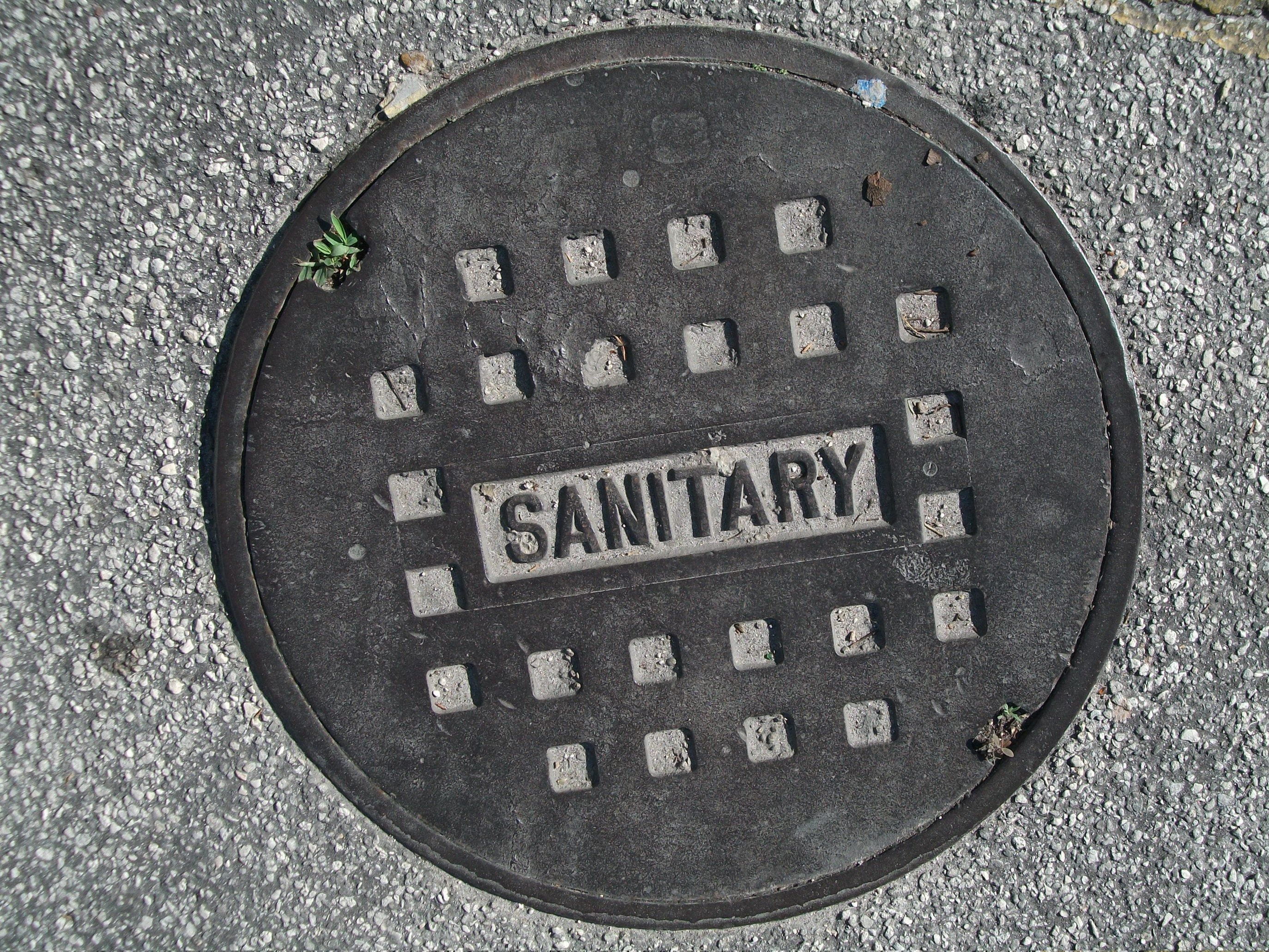 circle, lid, high angle view, capital letter, no people, iron, street, drain, manhole, round, maintenance-hole, directly above, sewage, communication, text, HD Wallpaper