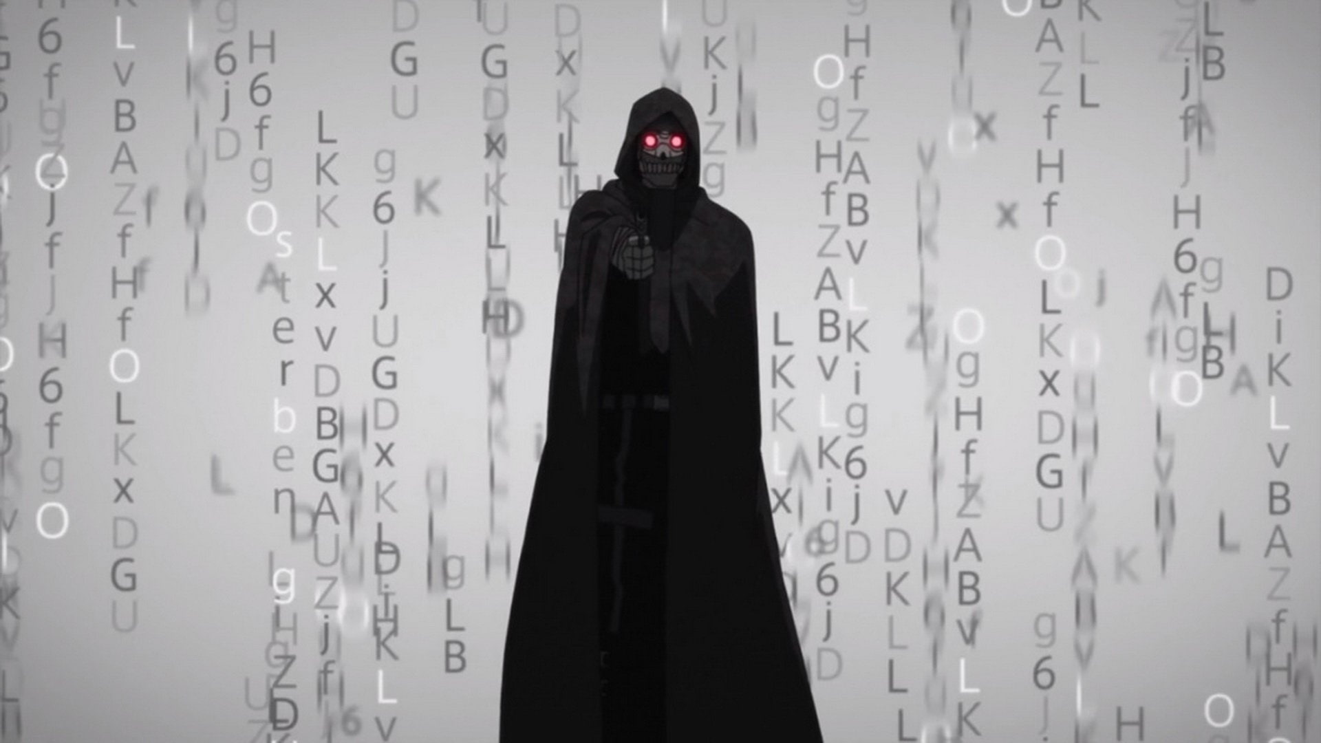 black color, 1080P, human representation, digital composite, three quarter length, indoors, Death Gun (Sword Art Online), mystery, security, hood - clothing, HD Wallpaper