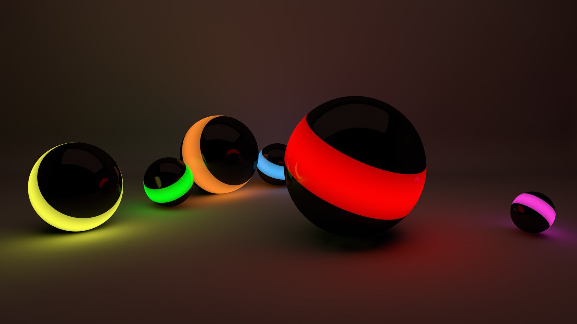 medium group of objects, 1080P, multi colored, ball, table, geometric shape, indoors, personal accessory, still life, no people, sphere, plastic, shape, HD Wallpaper