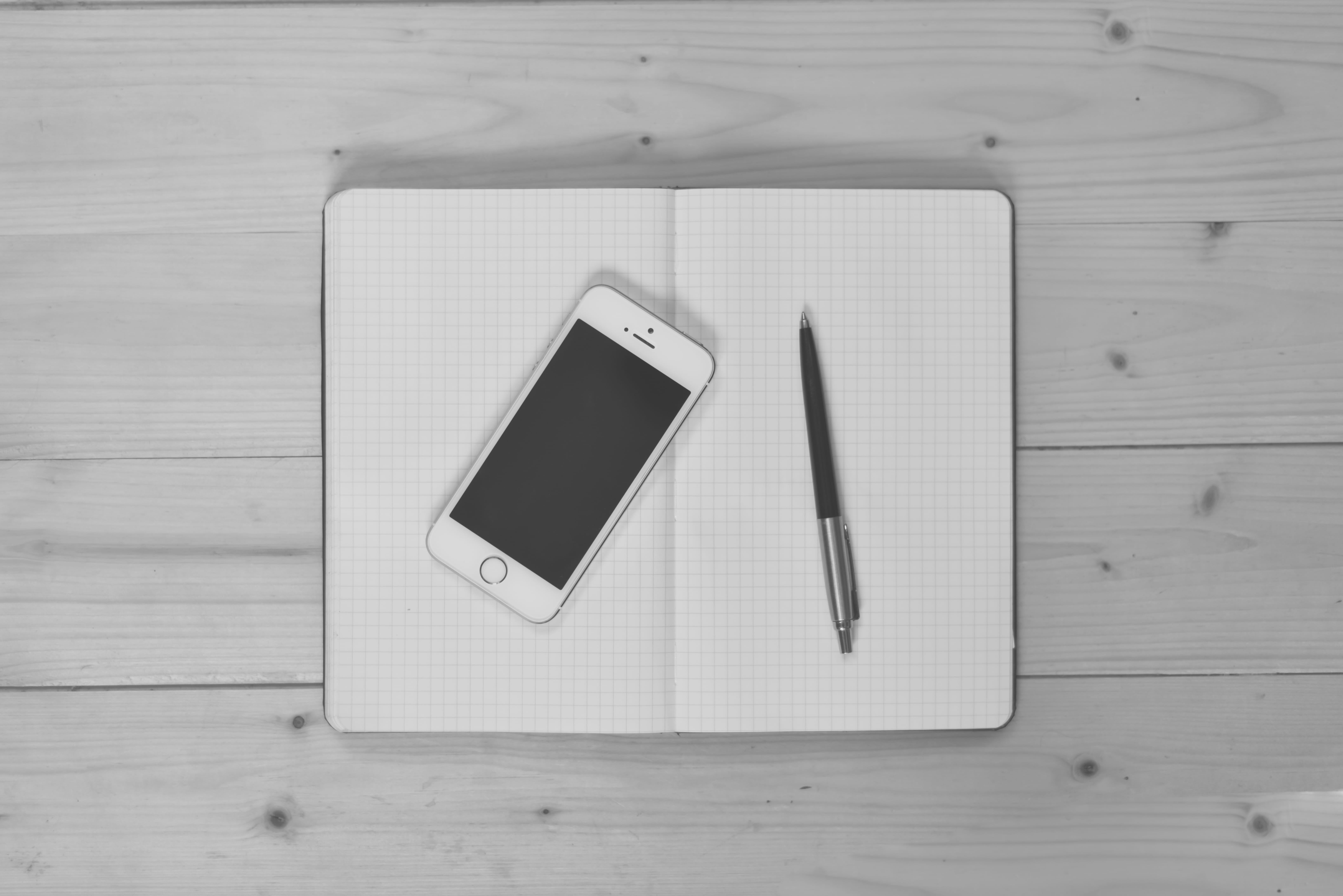 mobile phone, communication, publication, book, directly above, wireless technology, pen, writing, device screen, touch, high angle view, white, portable information device, HD Wallpaper
