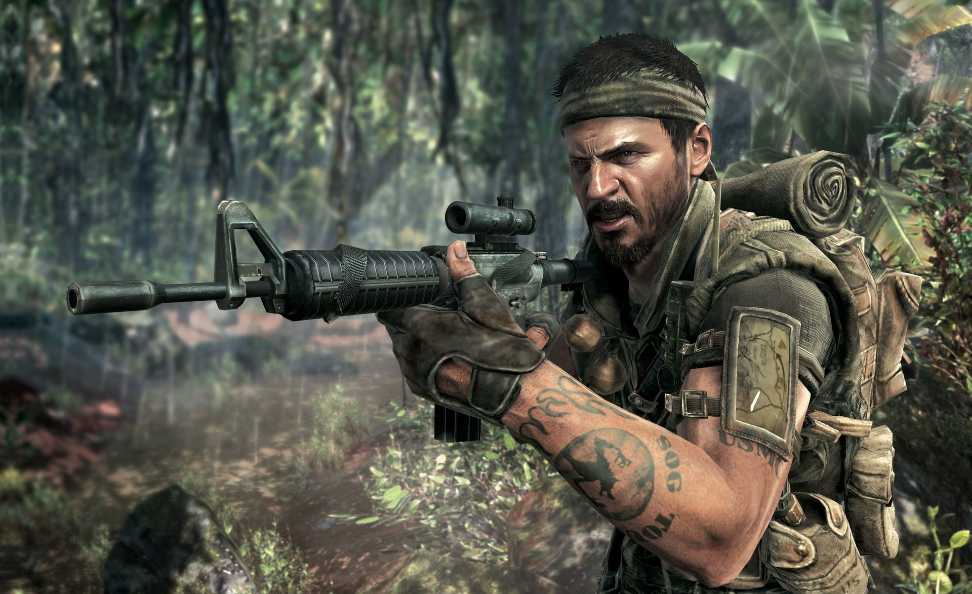 men, armed forces, military, ma, one person, young adult, special forces, black, weapon, males, clothing, military uniform, facial hair, Games, HD Wallpaper
