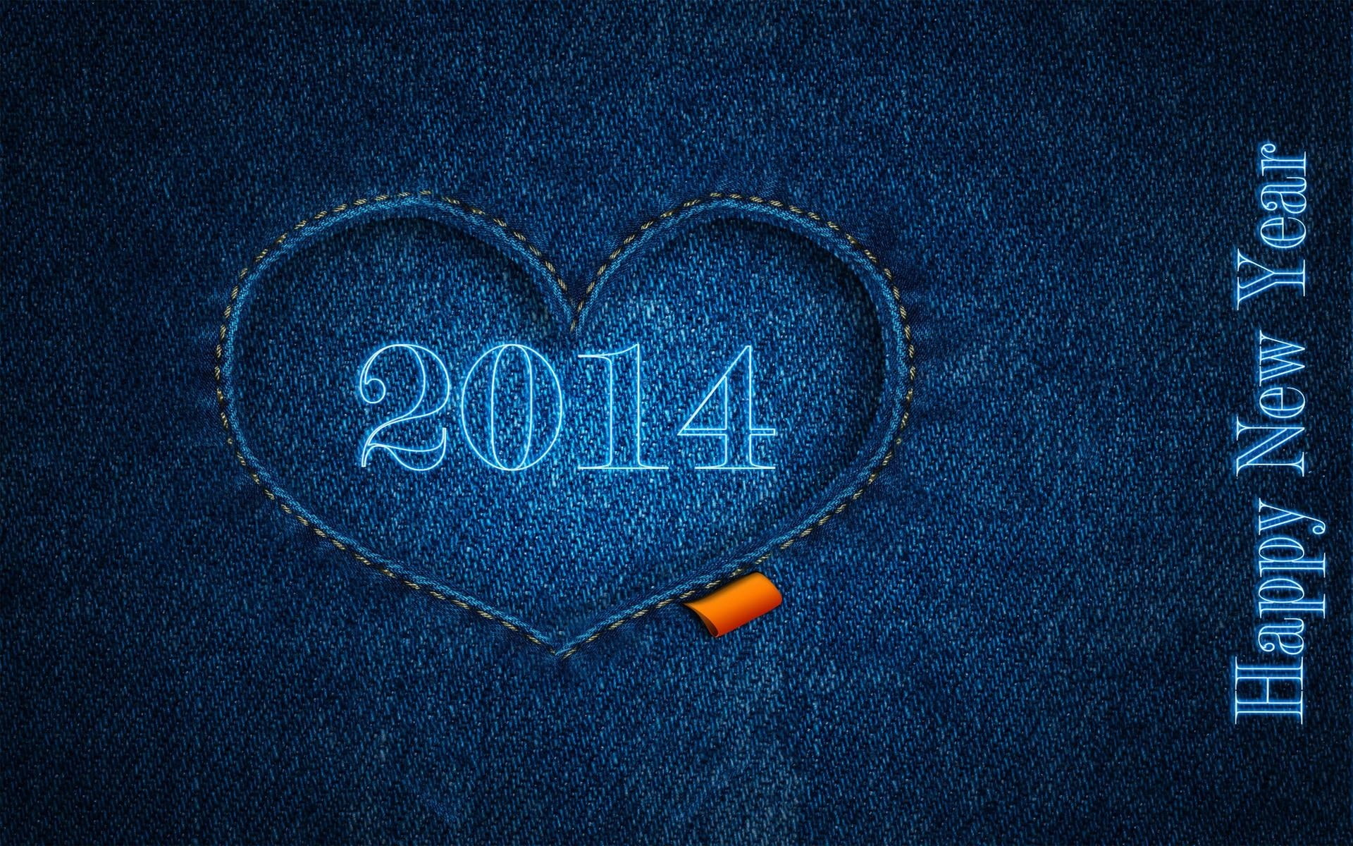Blue, Happy, New, Year, 2014, Clothes, 1080P, HD Wallpaper