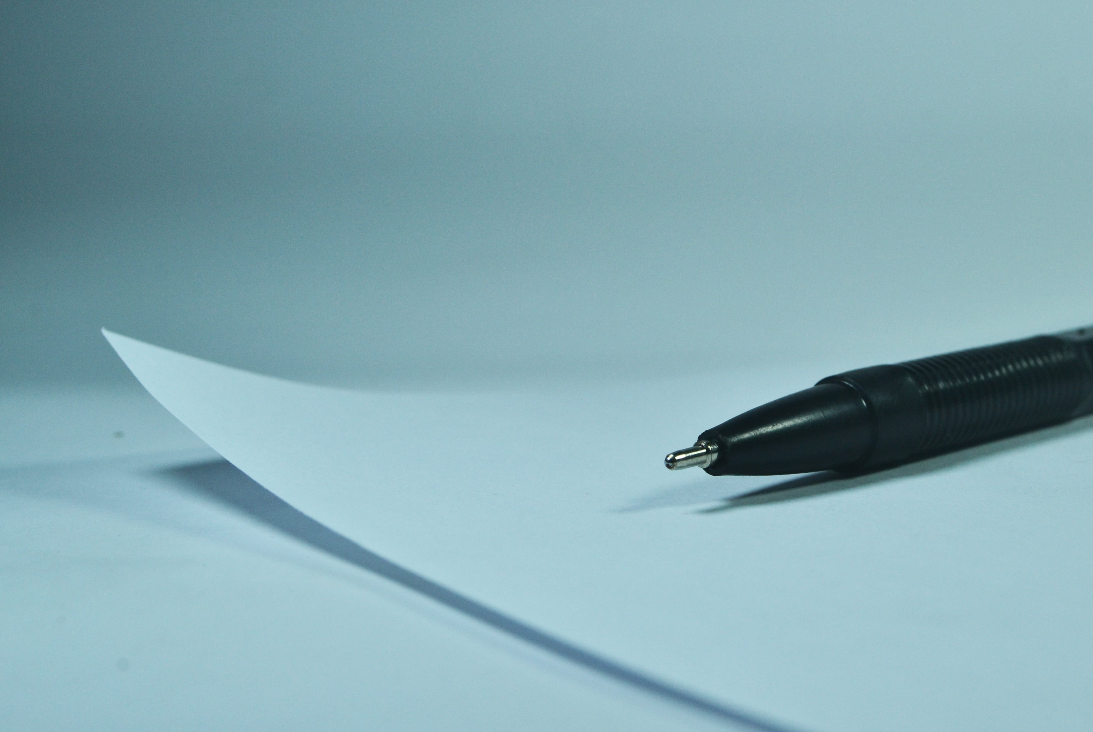 nib, mental block, silver colored, still life, colored background, high angle view, ink, no people, paperwork, signing, 2K, idea, white, business, correspondence, HD Wallpaper