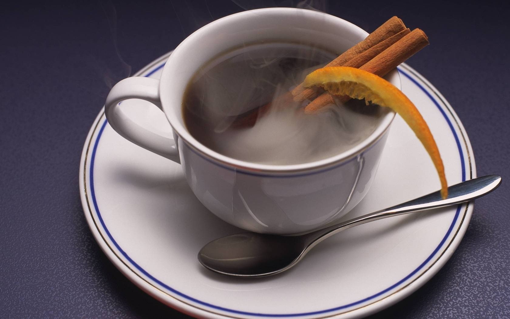 drink, tea cup, hot drink, crockery, Cinnamon, kitchen utensil, mug, Orange, food, saucer, heat - temperature, tea - hot drink, cup, food and drink, Segment, HD Wallpaper