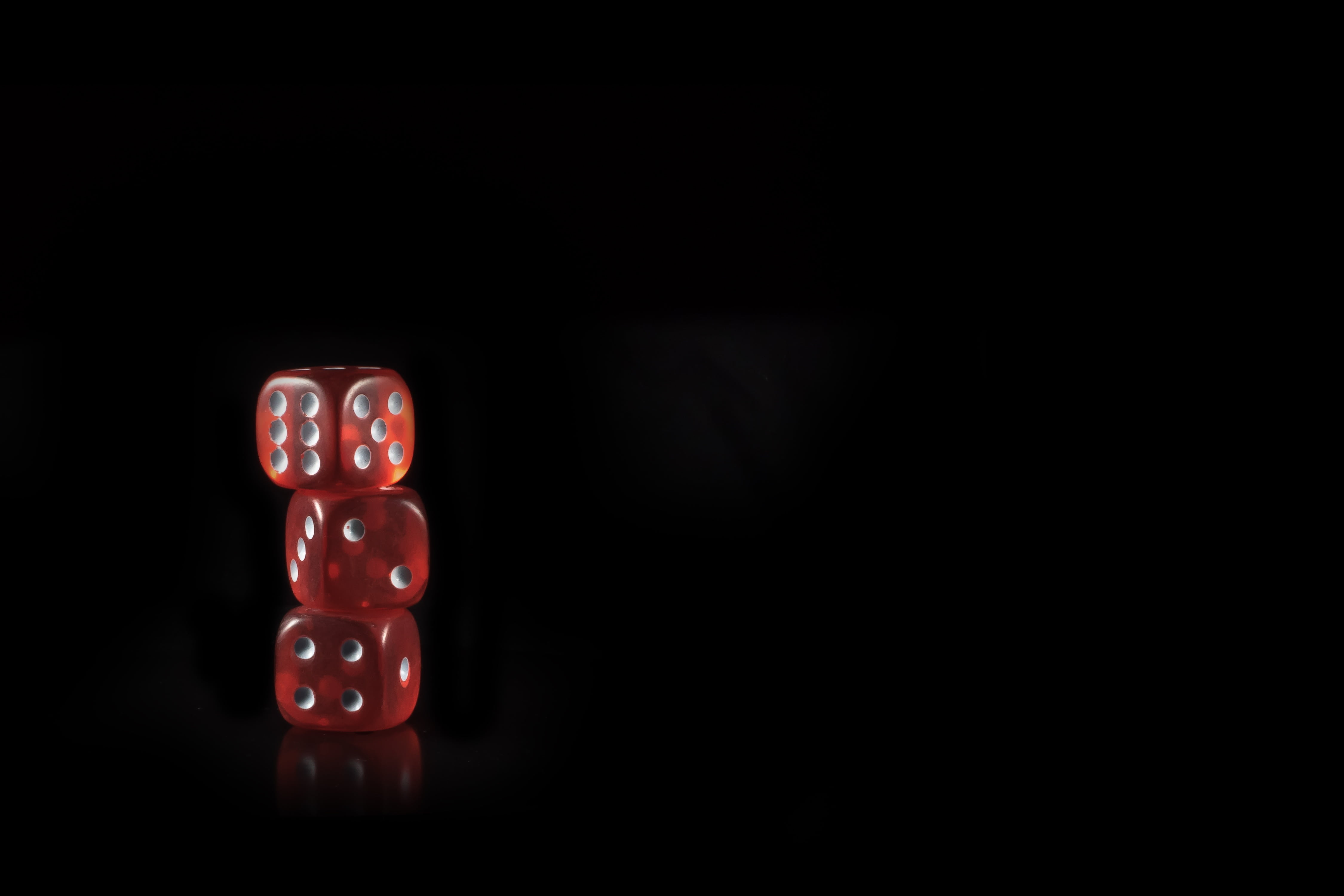 leisure activity, play, close, glass cube, prevention, red, studio shot, gambling, dice, detail, light, gesellschaftsspiel, no people, luck, childrens, HD Wallpaper