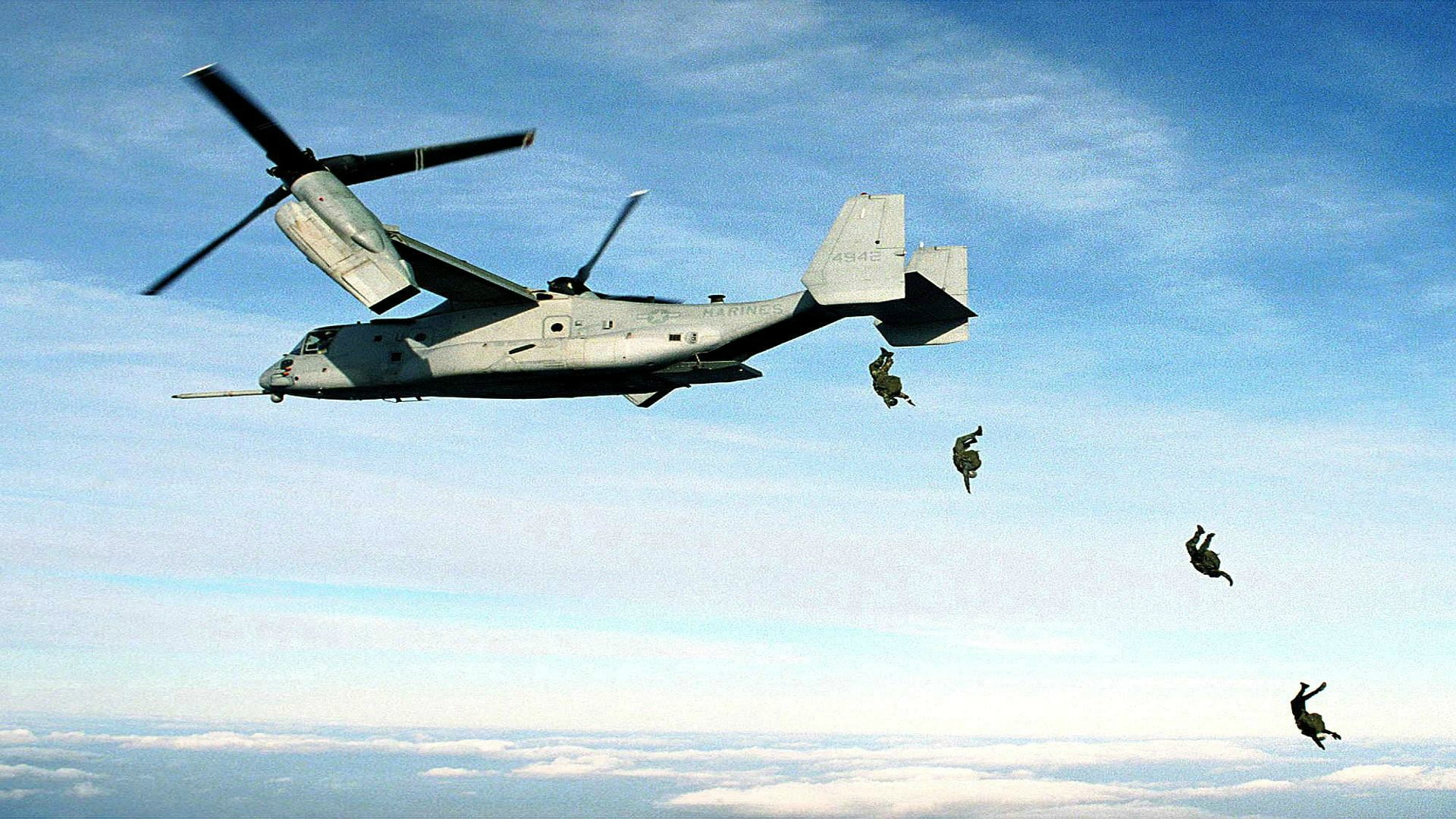 1080P, Military Helicopters, Bell Boeing V-22 Osprey, HD Wallpaper