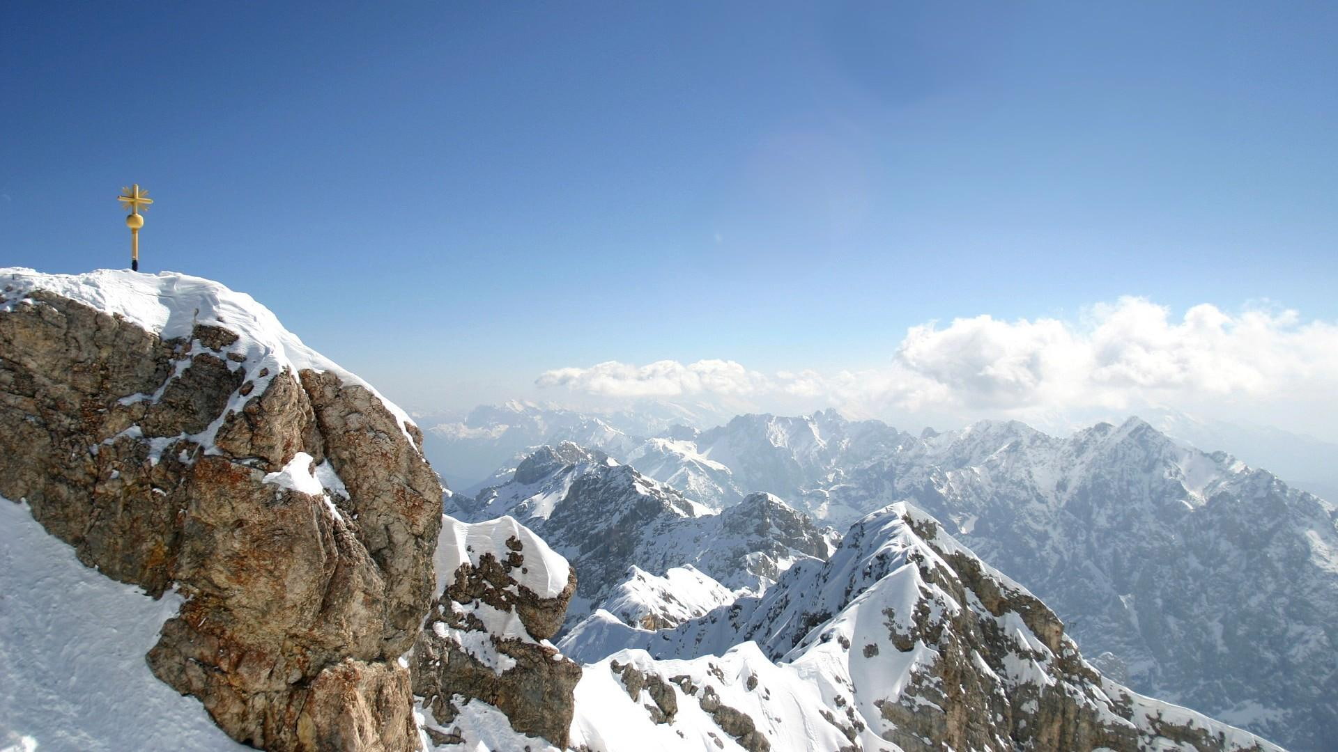clouds, cross, praying, possible, mountains, high, 1080P, panorama, nature and landscapes, HD Wallpaper