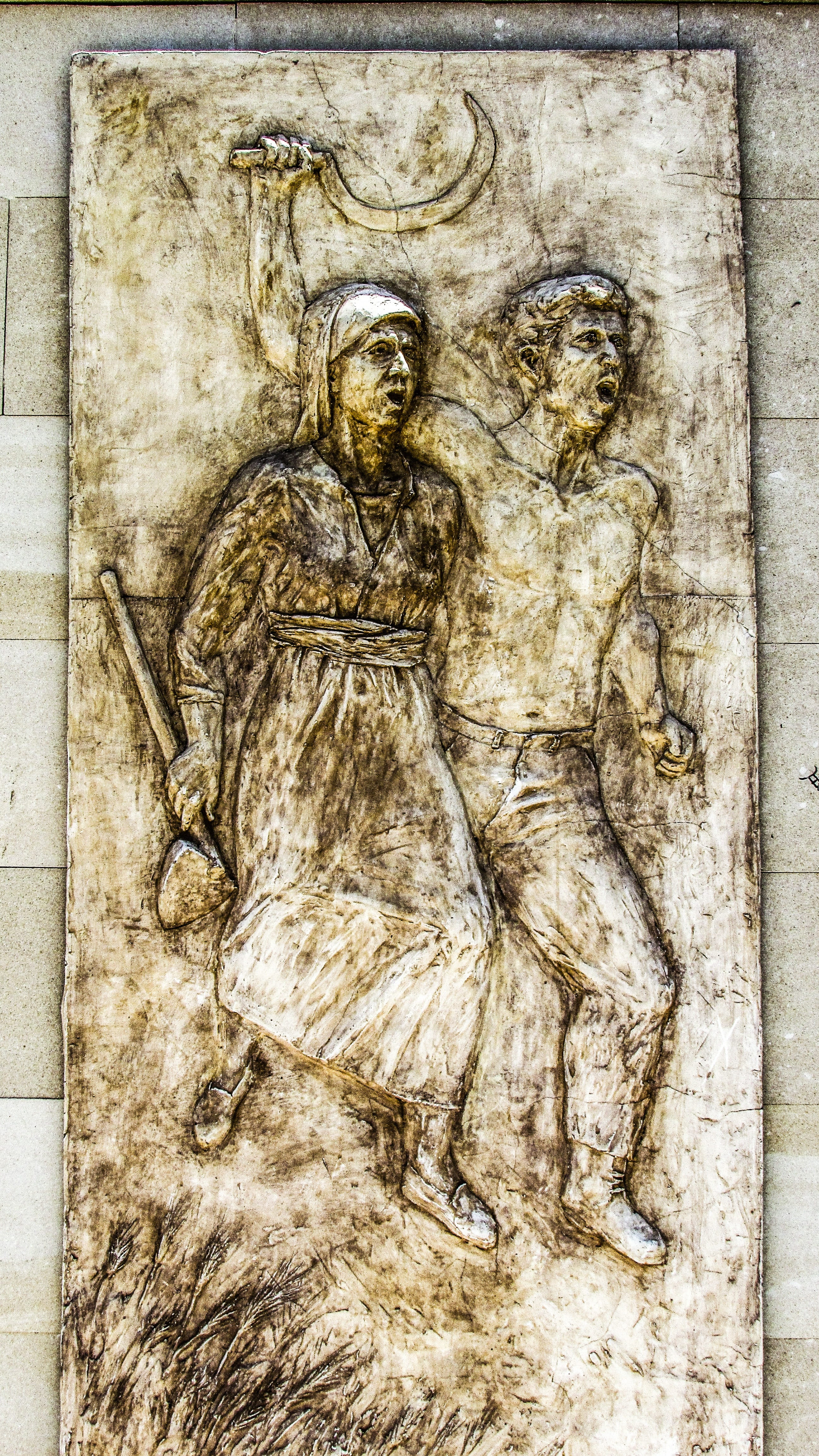 the past, history, Farmers, belief, Perivolia, no people, close-up, emancipation, spirituality, representation, 4K, monument, sculpture, female likeness, Phone HD Wallpaper
