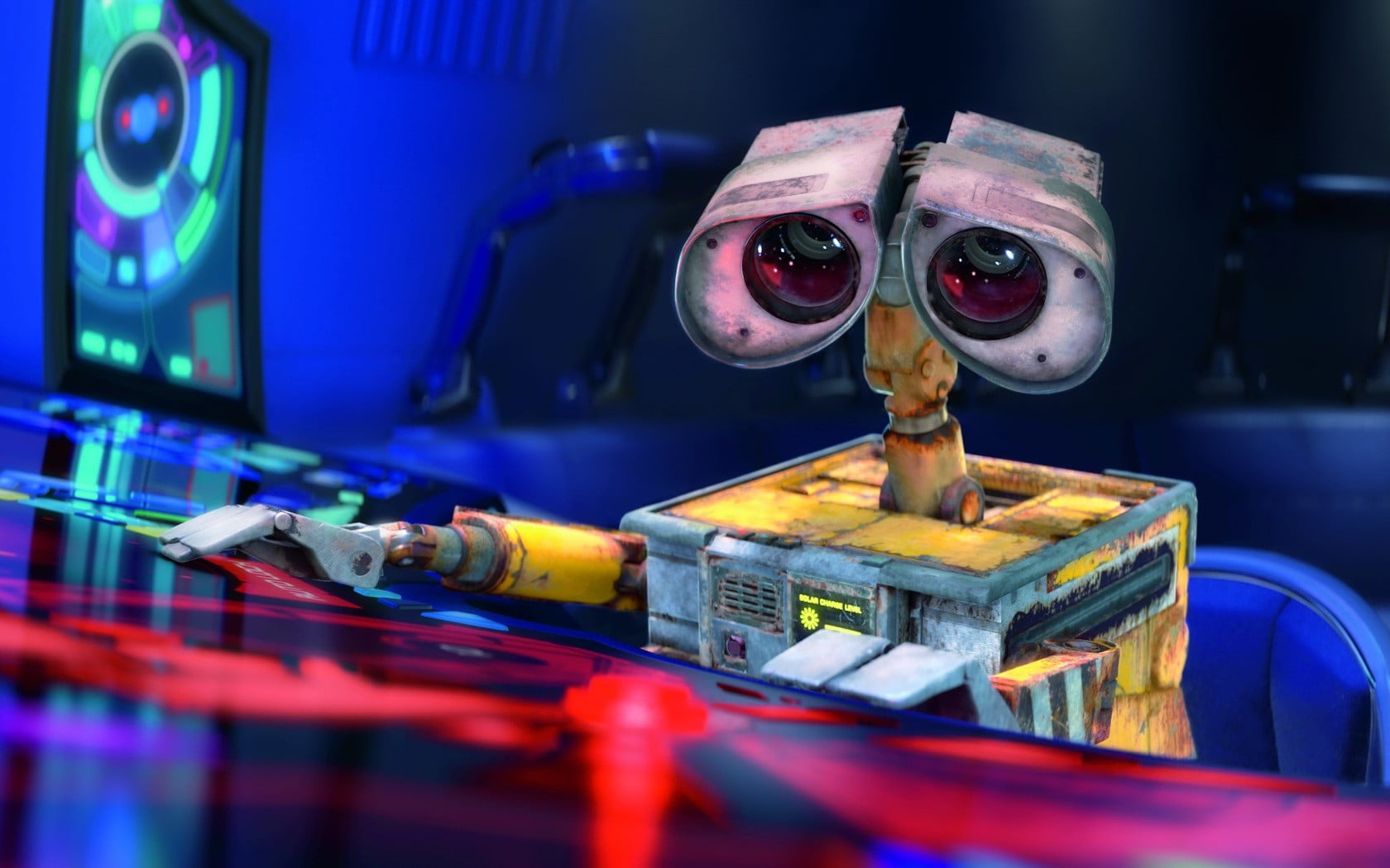 occupation, security, close-up, table, high-tech, computer equipment, wall-e, machinery, industry, yellow, safety, no people, control, indoors, equipment, HD Wallpaper