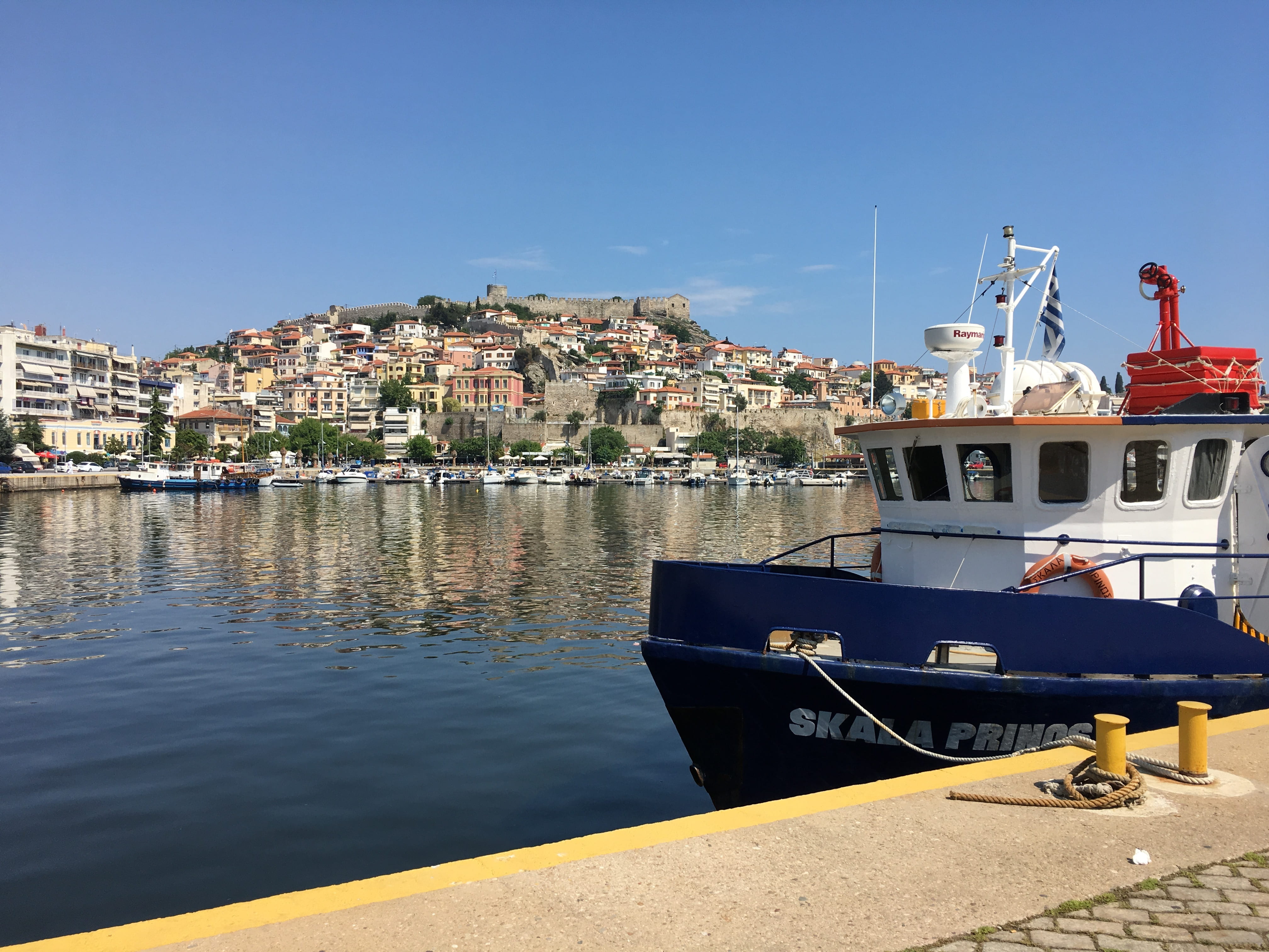 sailboat, harbor, greece, transportation, city, ship, landscape, built structure, building, day, architecture, moored, water, passenger craft, outdoors, HD Wallpaper