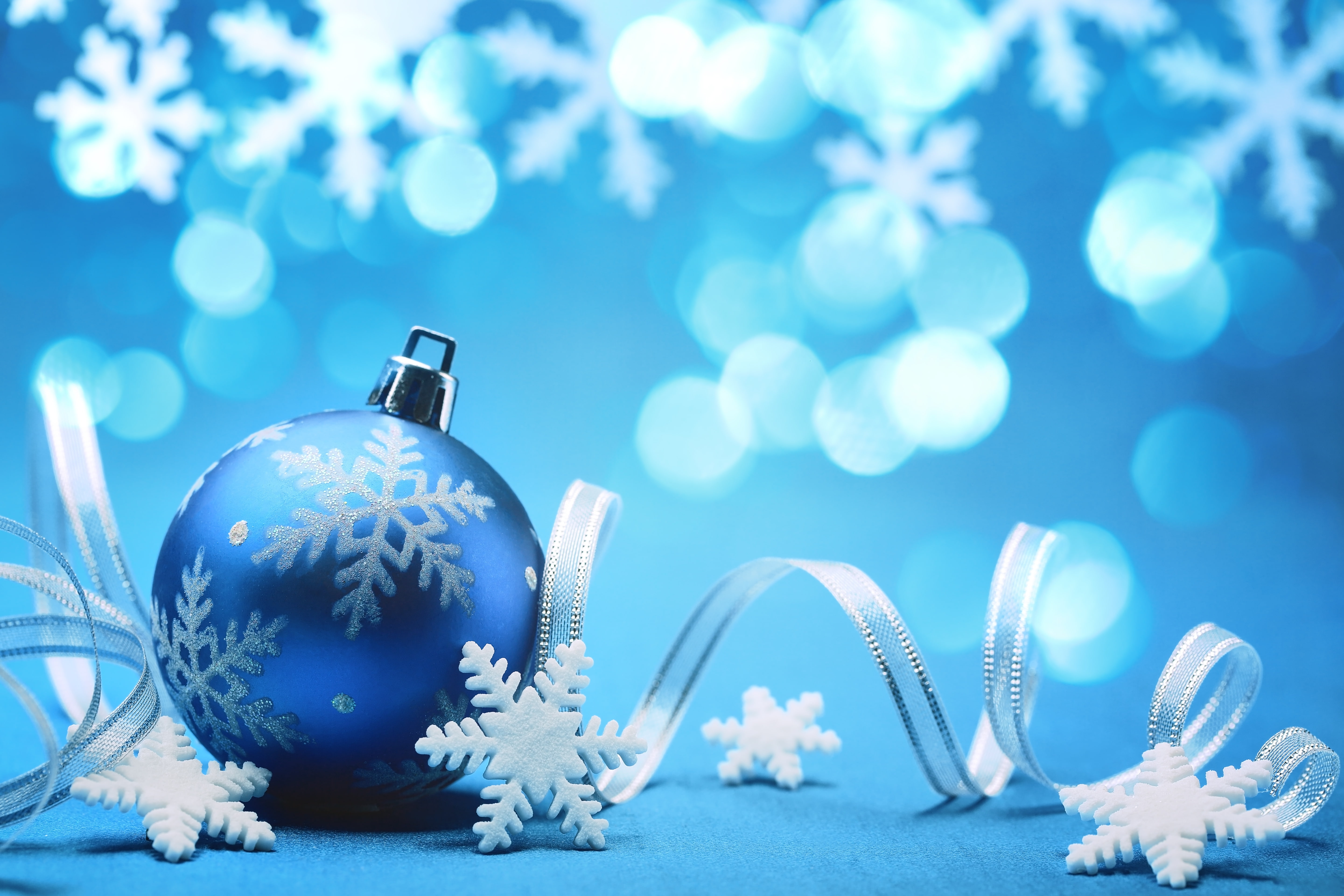 new Year, animal, christmas Ornament, blue, balls, star Shape, abstract, new year toys, Christmas spirit, winter, blue Christmas, vibrant Color, season, HD Wallpaper