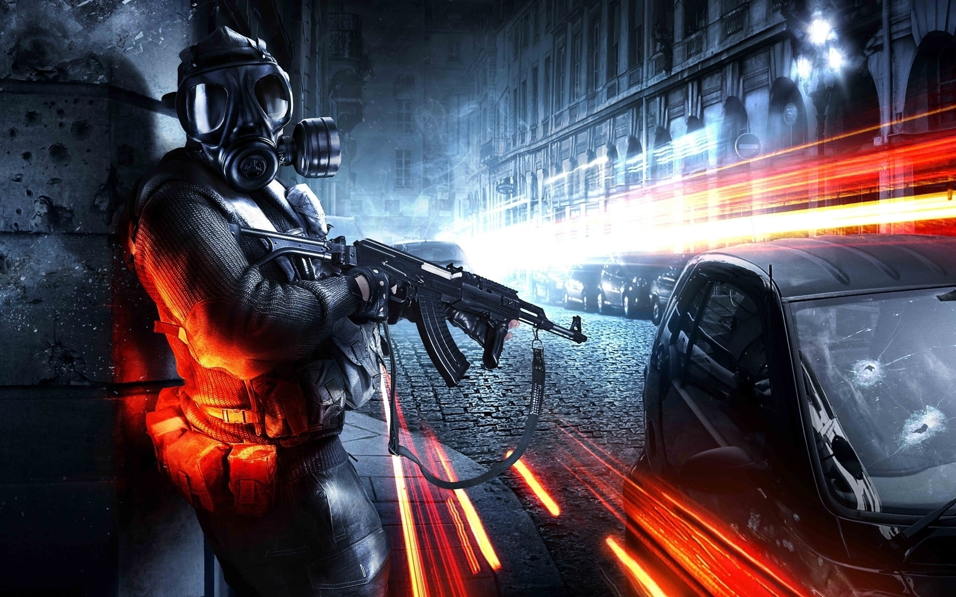 battlefield, video, 1080P, fighter, black, ops, dark, gun, scene, game, mask, HD Wallpaper